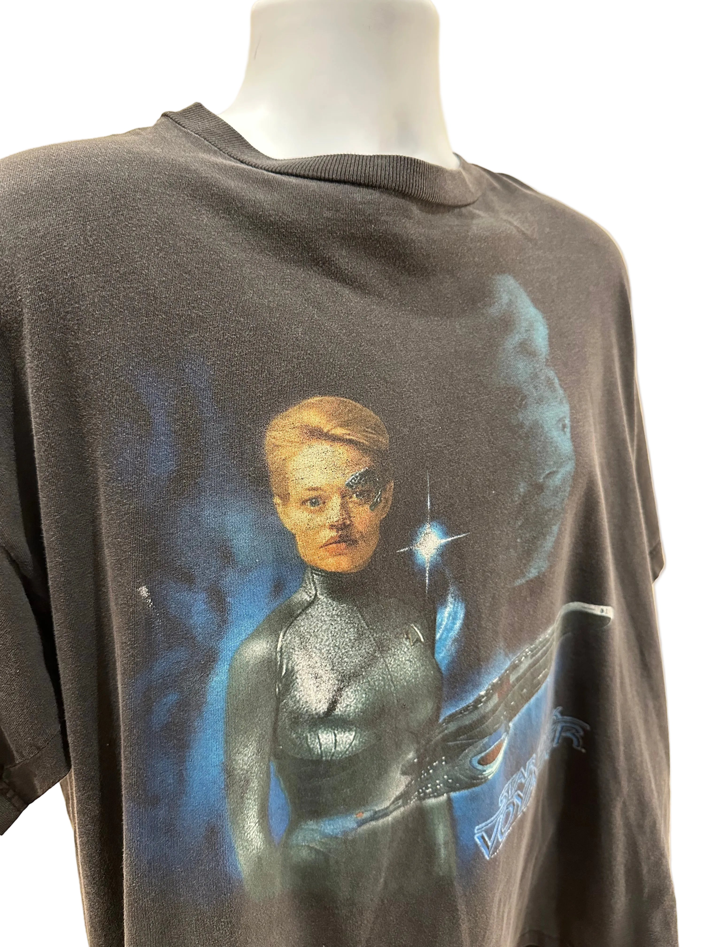 (Mens Large) 1998 Star Trek Voyager Promo Short Sleeve