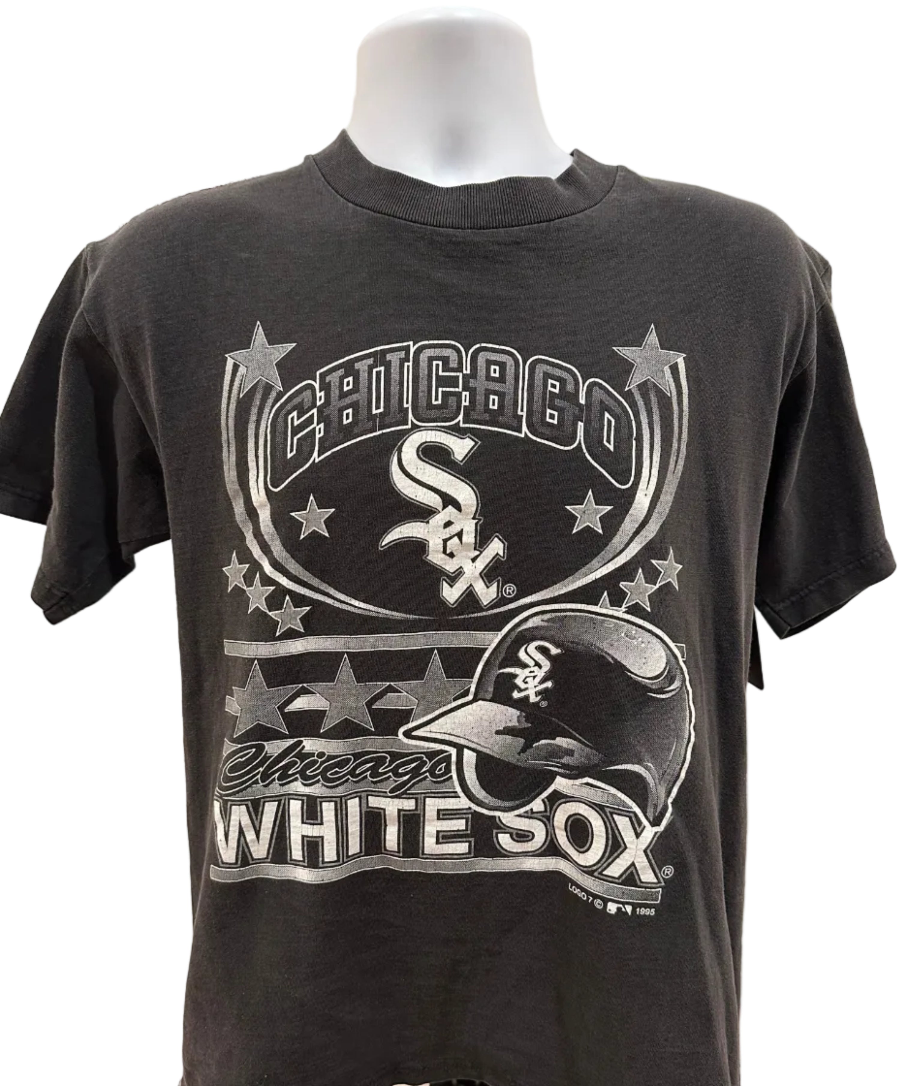 (Men's Medium) 1995 Logo 7 Chicago White Sox Short Sleeve