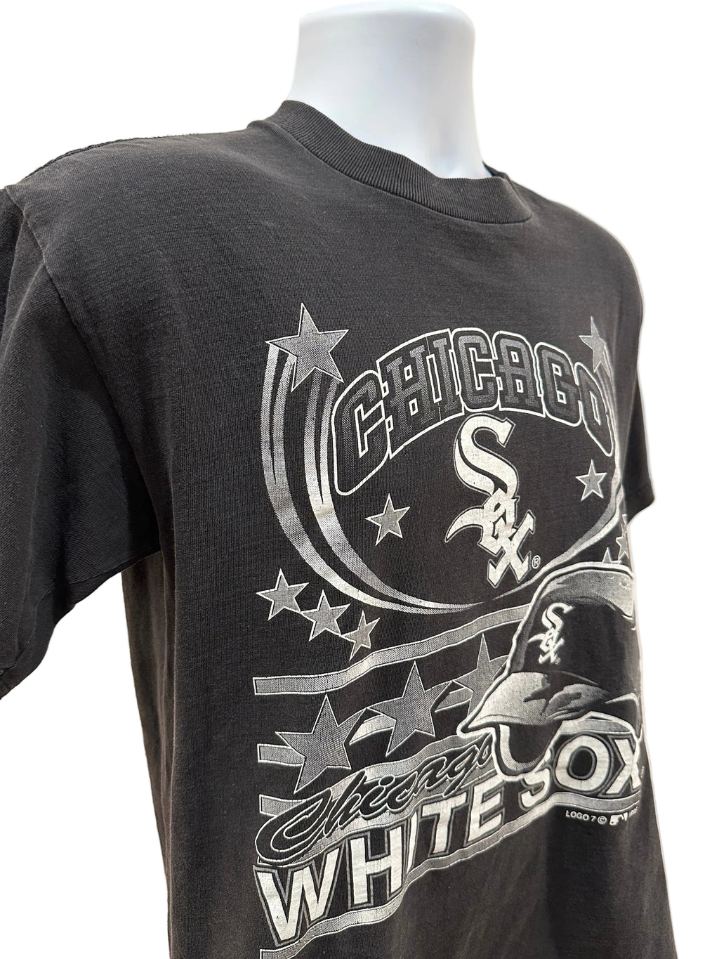 (Men's Medium) 1995 Logo 7 Chicago White Sox Short Sleeve