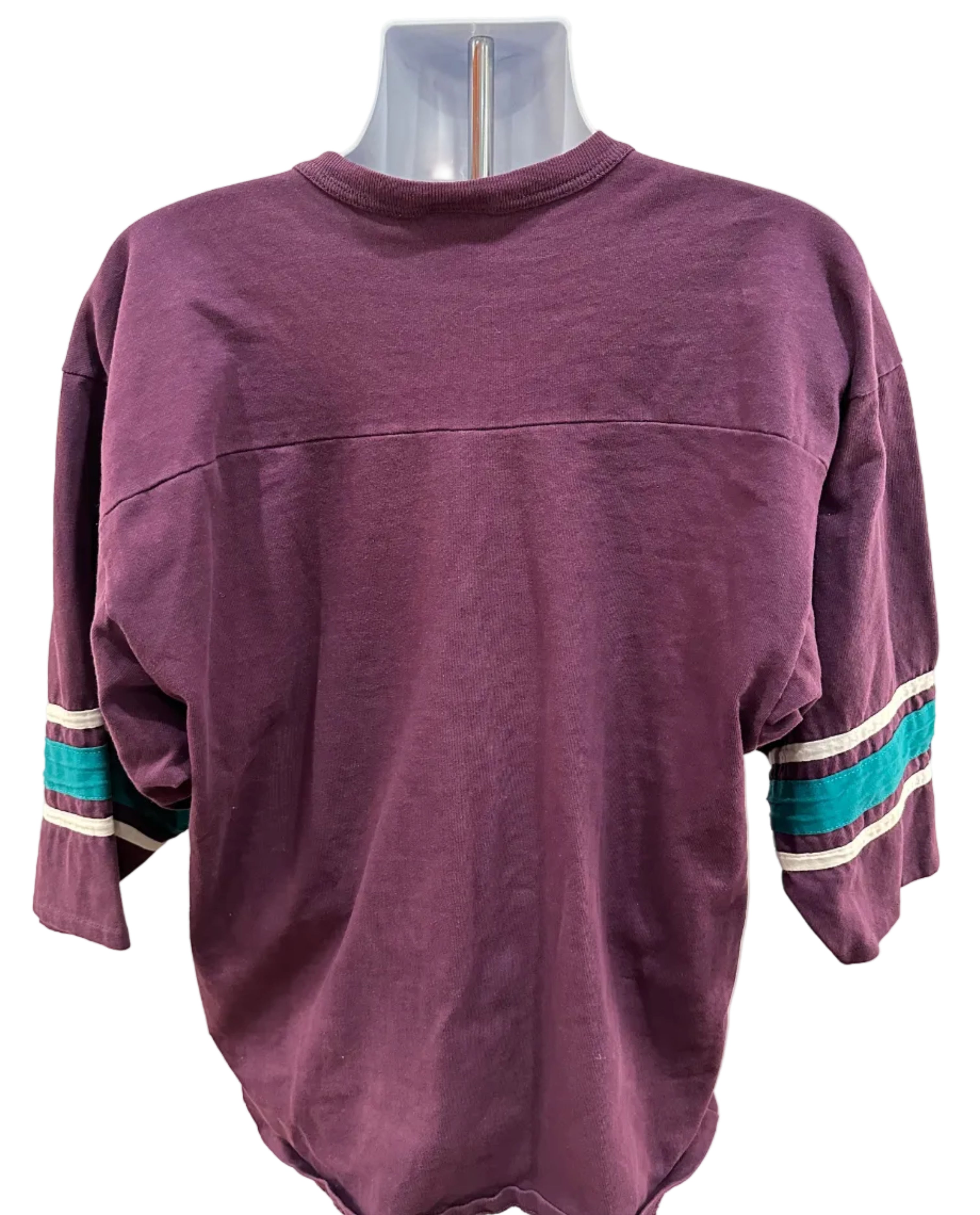 (Men's XL) 90s Mighty Ducks 3/4 Sleeve