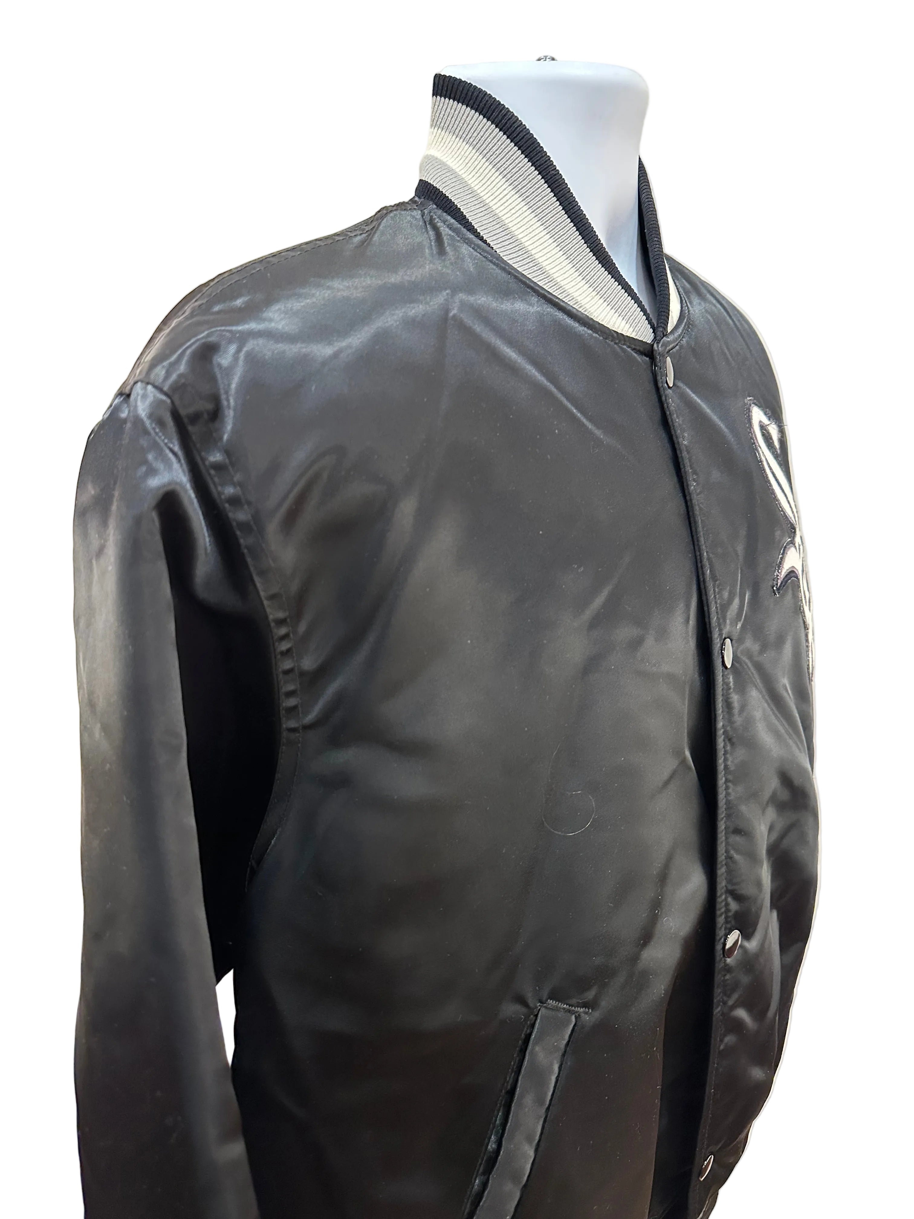 (Men's Large) 90s Chicago White Sox Starter Satin Bomber