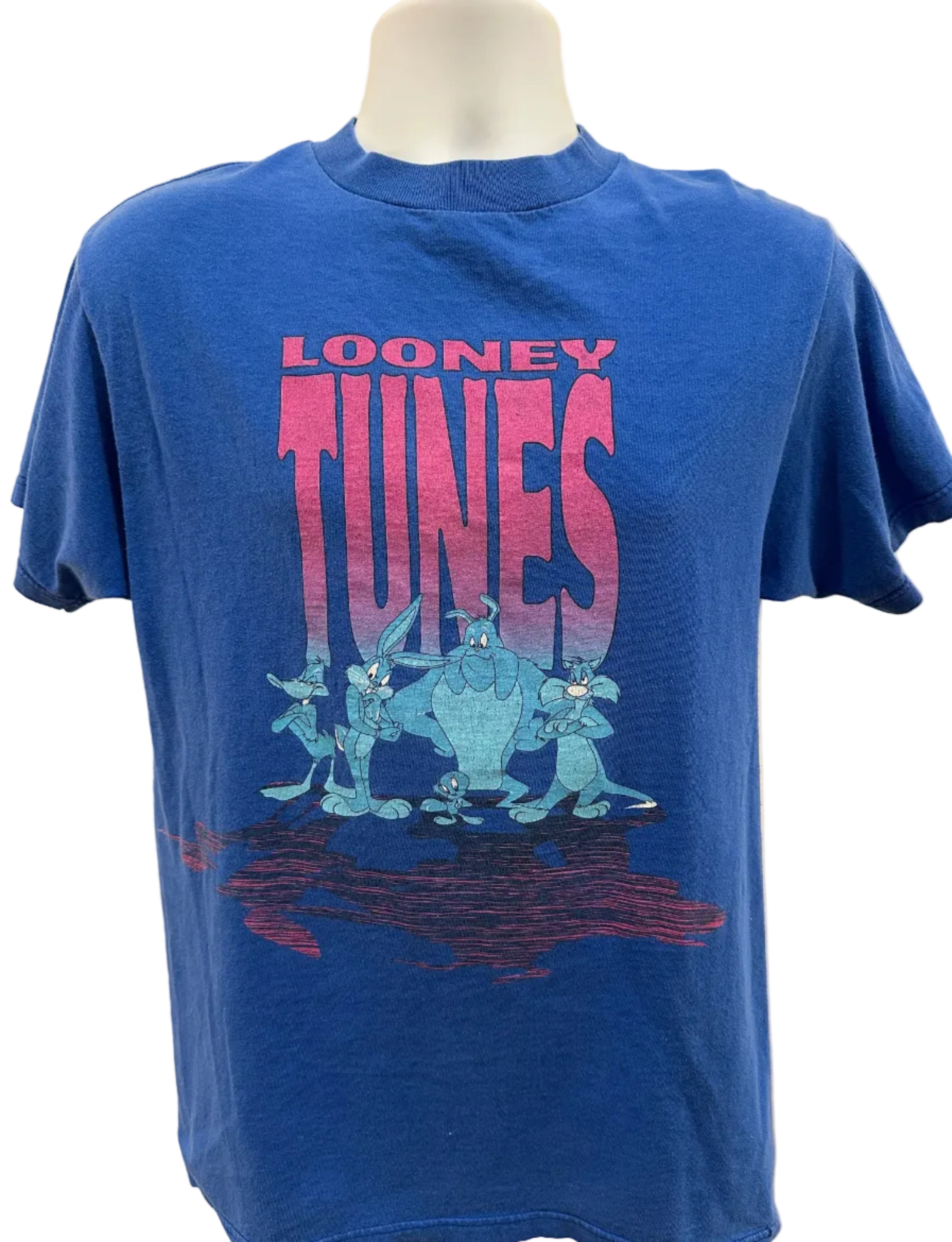 (Mens Medium) 1997 Looney Tunes Gang Short Sleeve