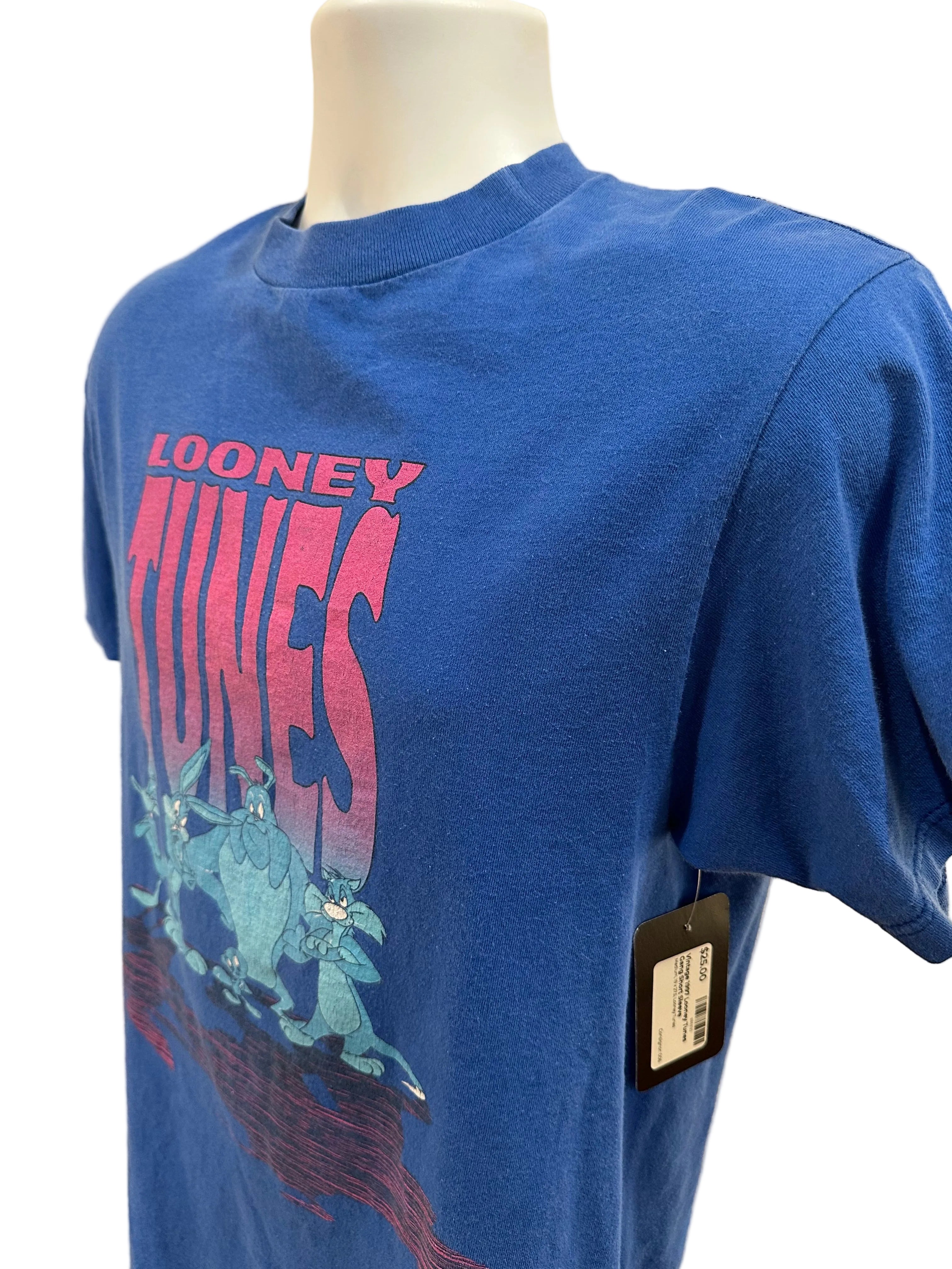 (Mens Medium) 1997 Looney Tunes Gang Short Sleeve