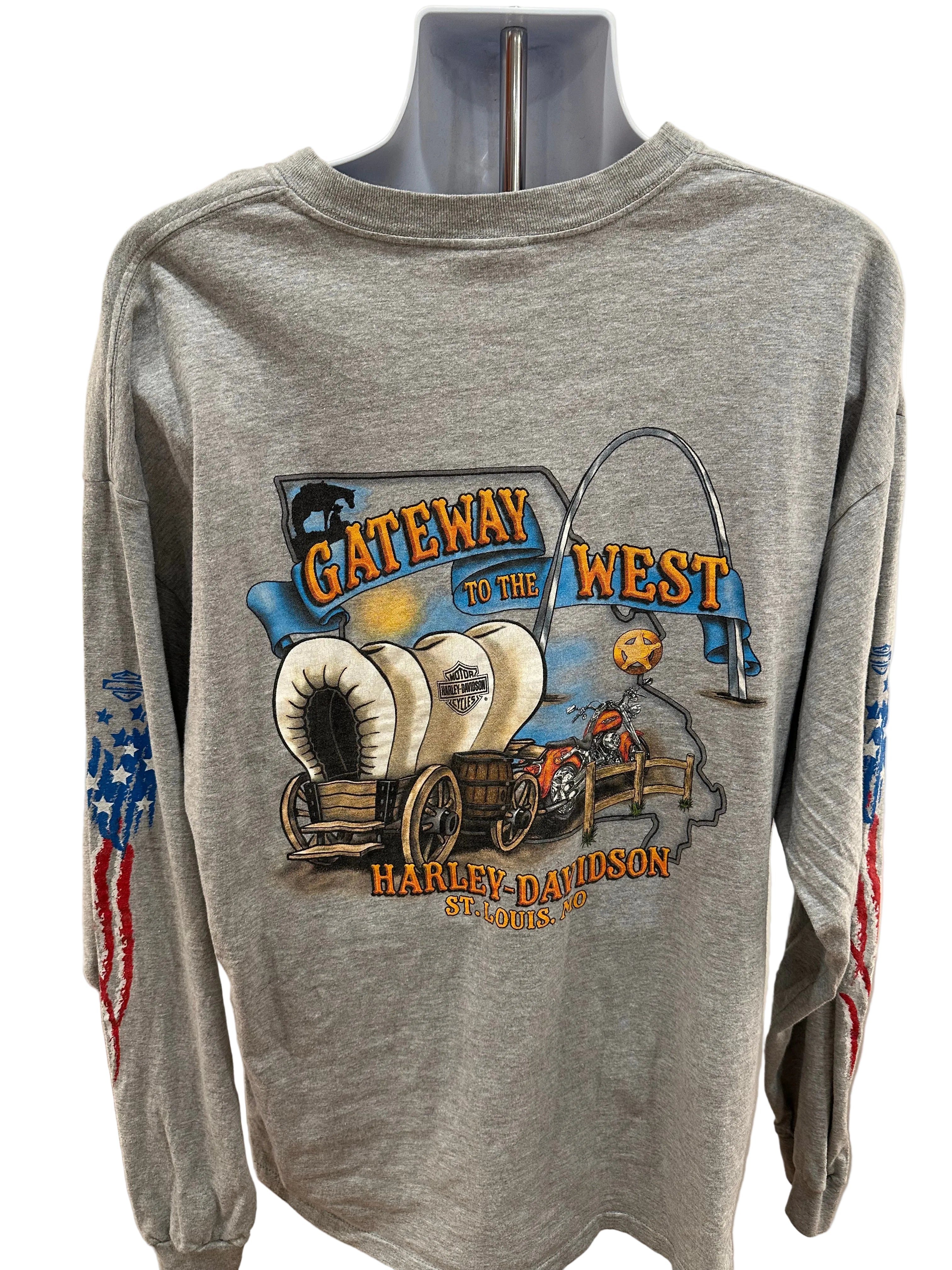(Mens 2X) 2000s Harley Davidson Long Sleeve