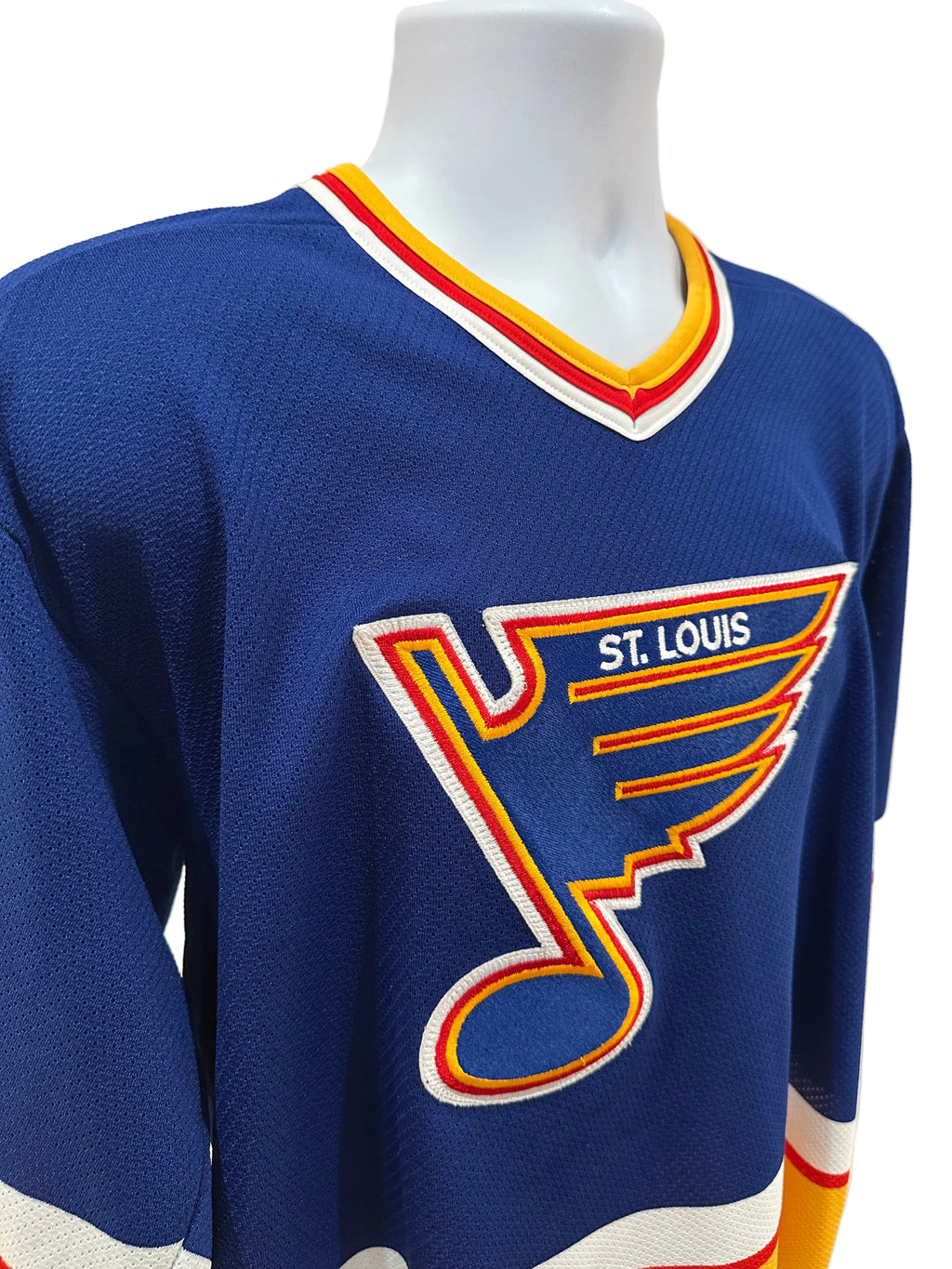 (Mens Large) 90s CCM Vintage St. Louis Blues Hockey Blank