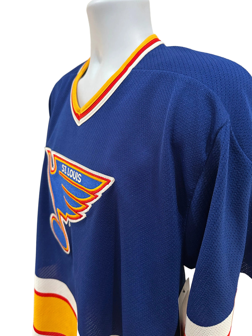 (Mens Large) 90s CCM Vintage St. Louis Blues Hockey Blank