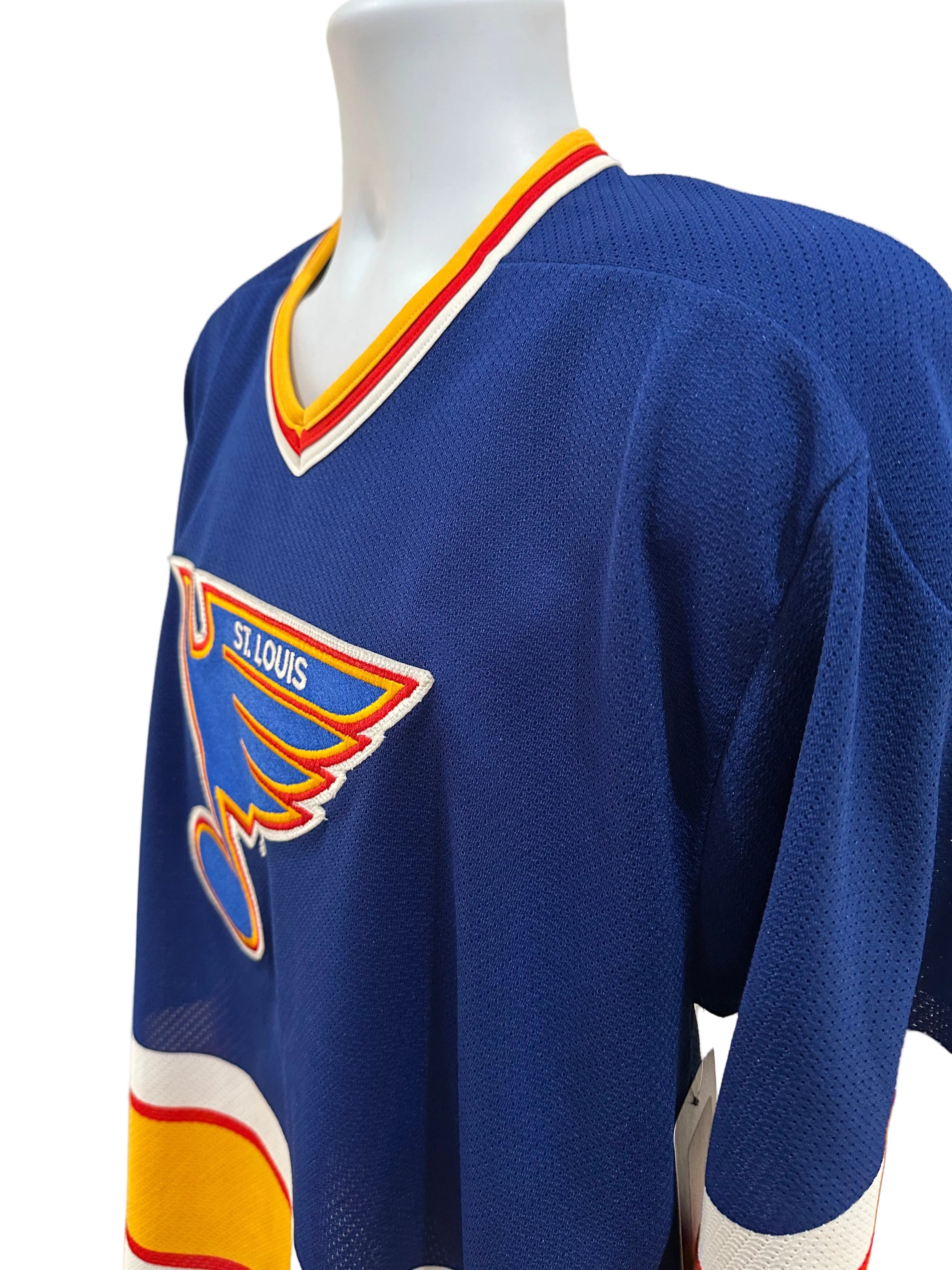 (Mens Large) 90s CCM Vintage St. Louis Blues Hockey Blank