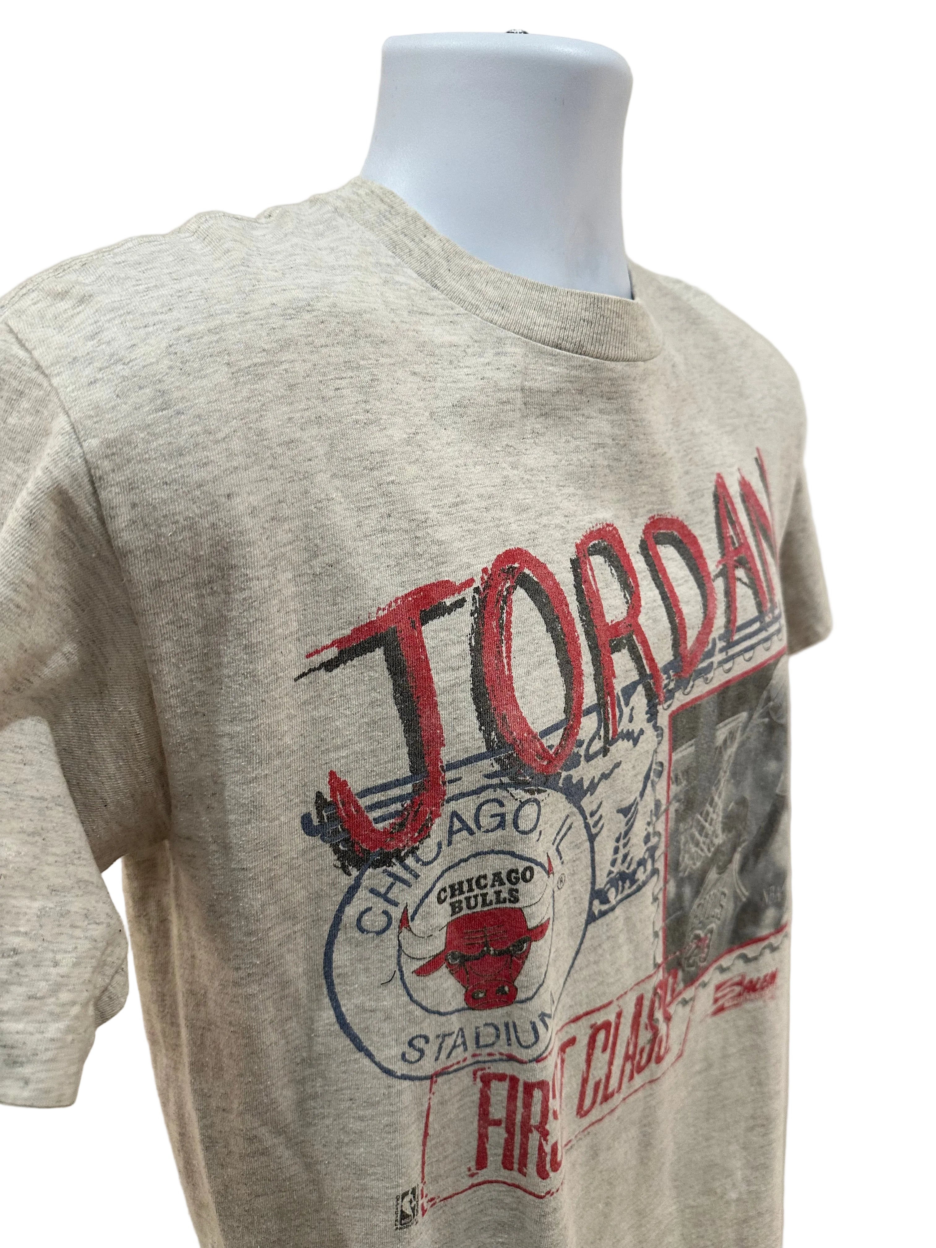 (Mens Medium) 1990 Michael Jordan "First Class" Salem Sportswear Short Sleeve