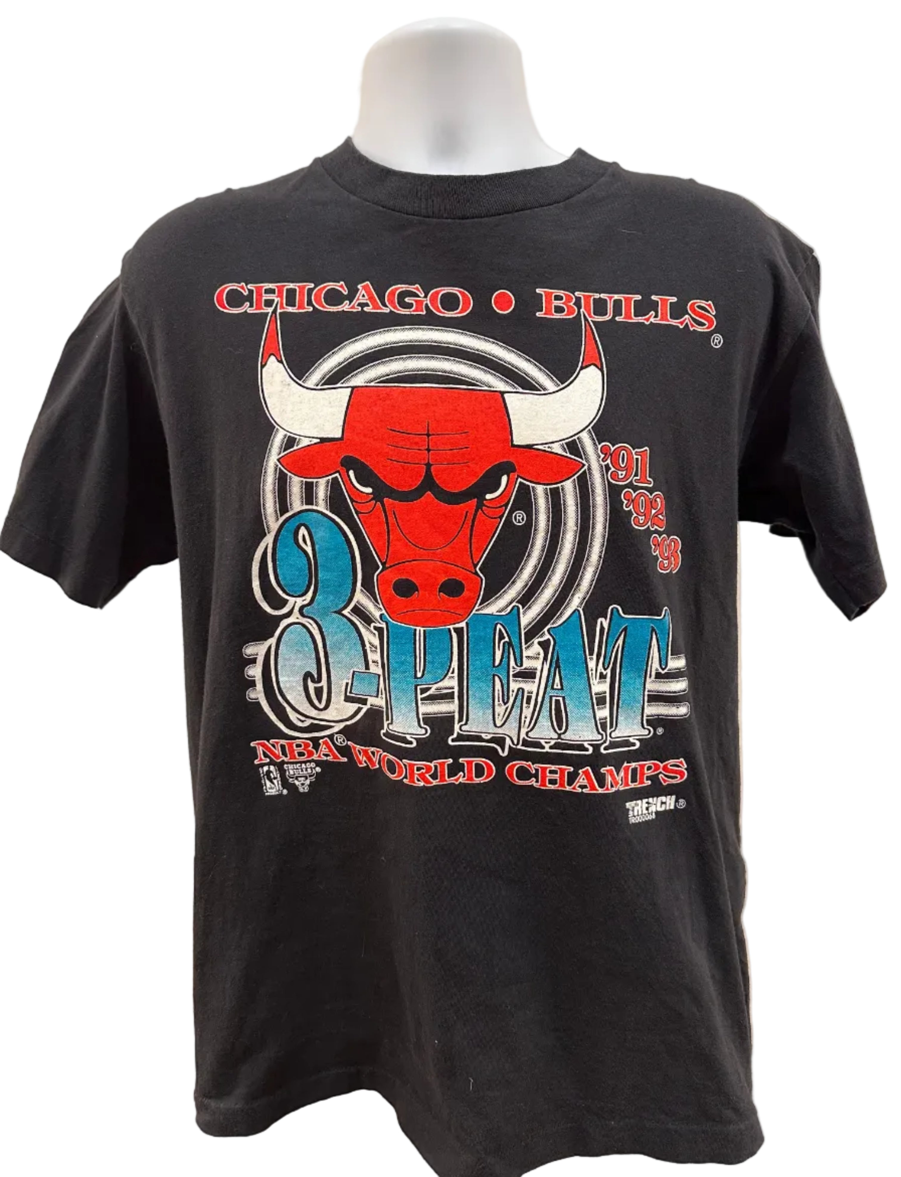 (Men's Large) 90s Chicago Bulls 3-Peat Champs Short Sleeve