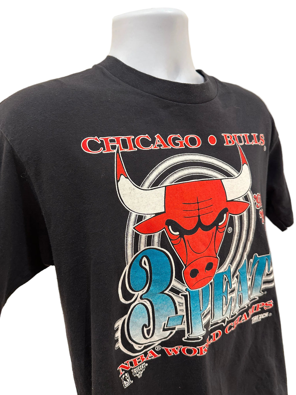 (Men's Large) 90s Chicago Bulls 3-Peat Champs Short Sleeve