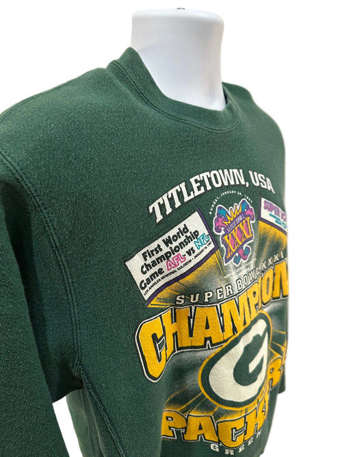 (Medium) 1996 Green Bay Packers "Titletown" Super Bowl Crewneck