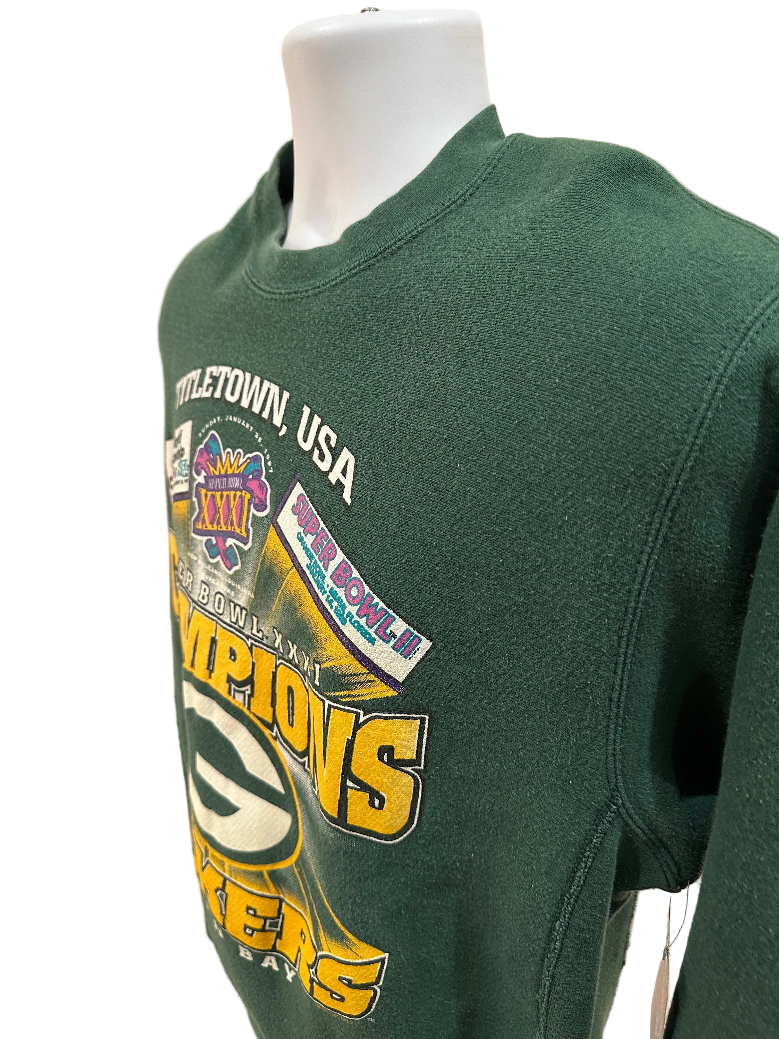(Medium) 1996 Green Bay Packers "Titletown" Super Bowl Crewneck