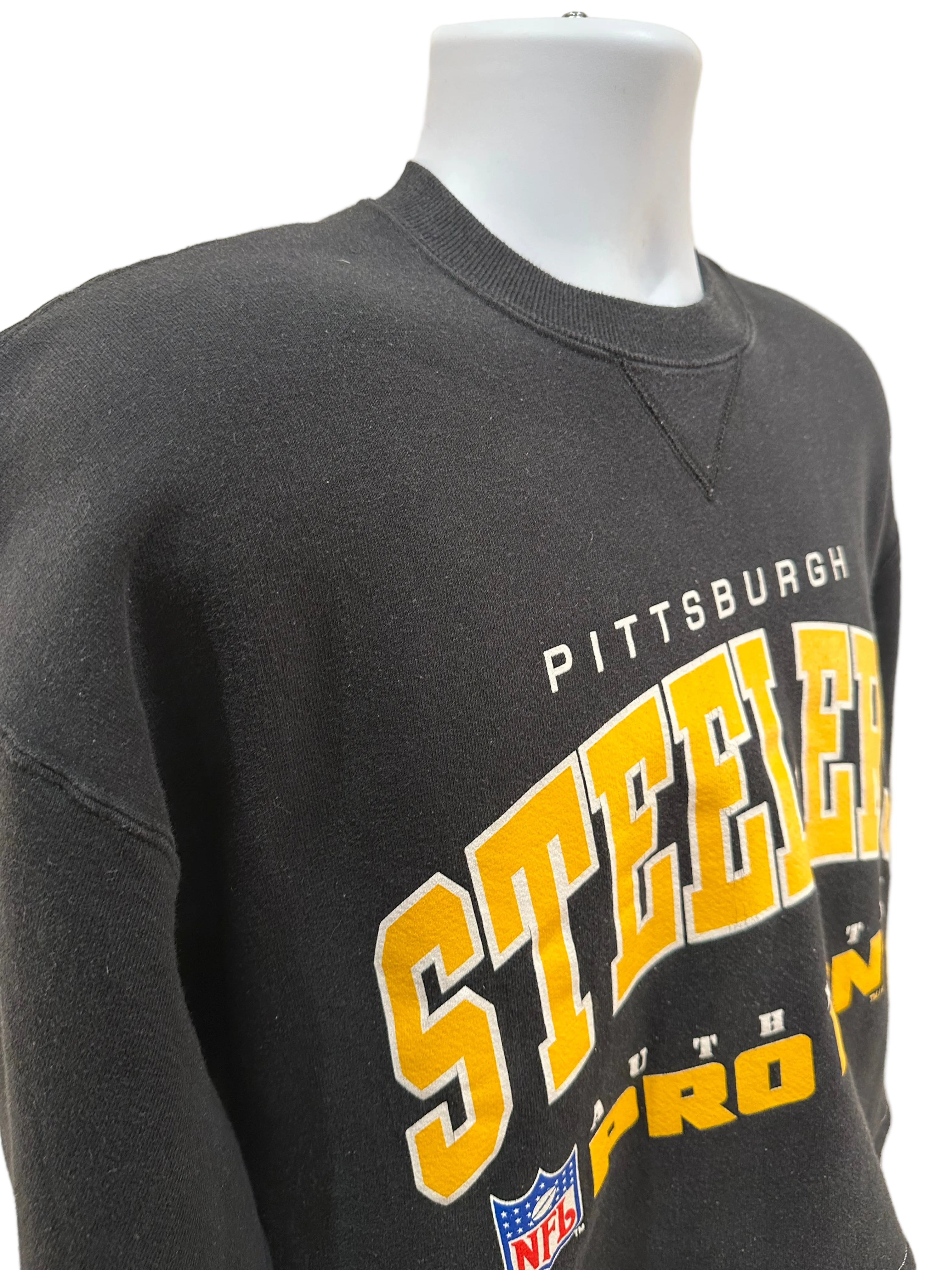 (Mens XL) 1995 Russell Pittsburgh Steelers Cropped Crewneck
