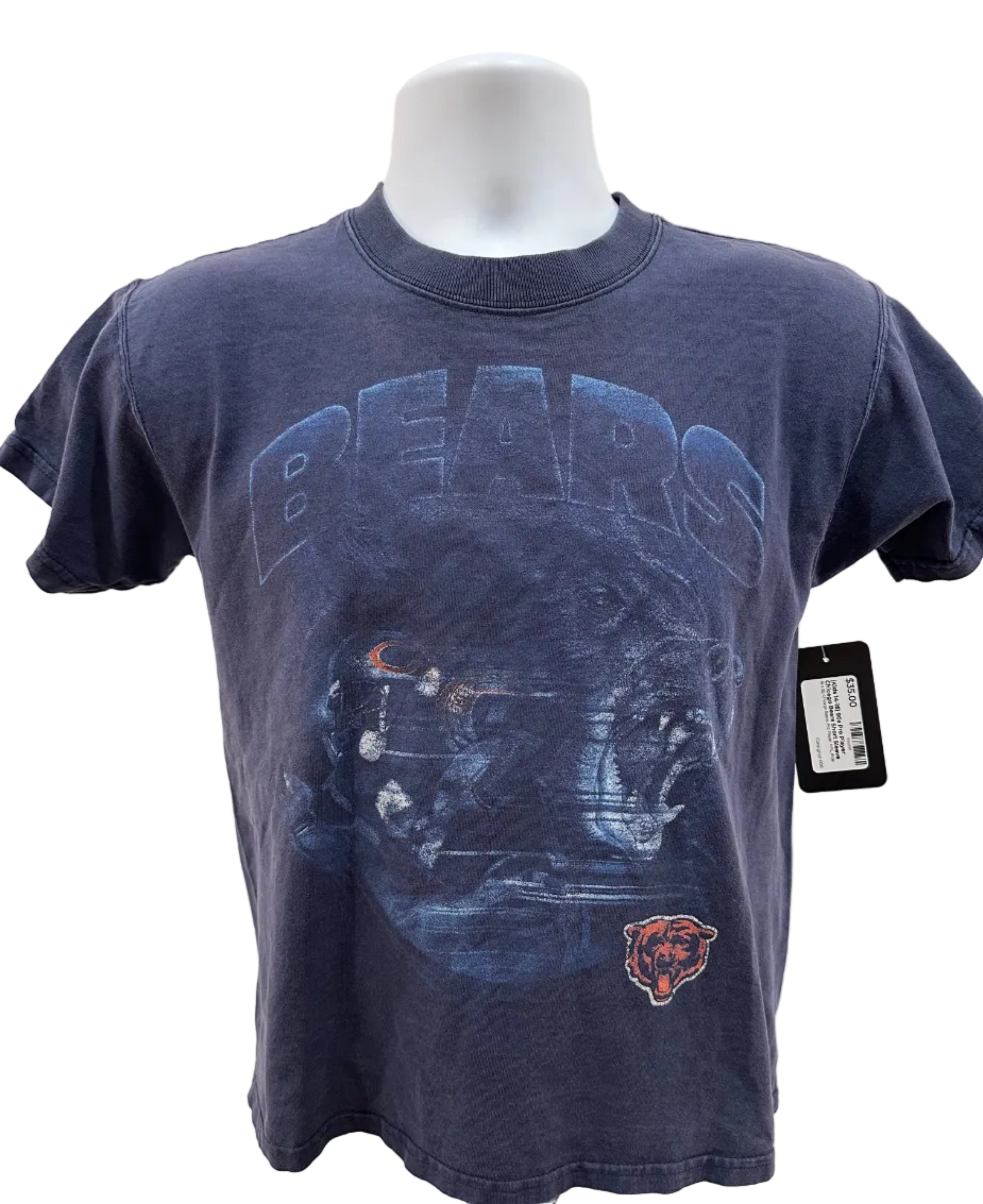 (Kids 14-16) 90s Pro Player Chicago Bears Short Sleeve