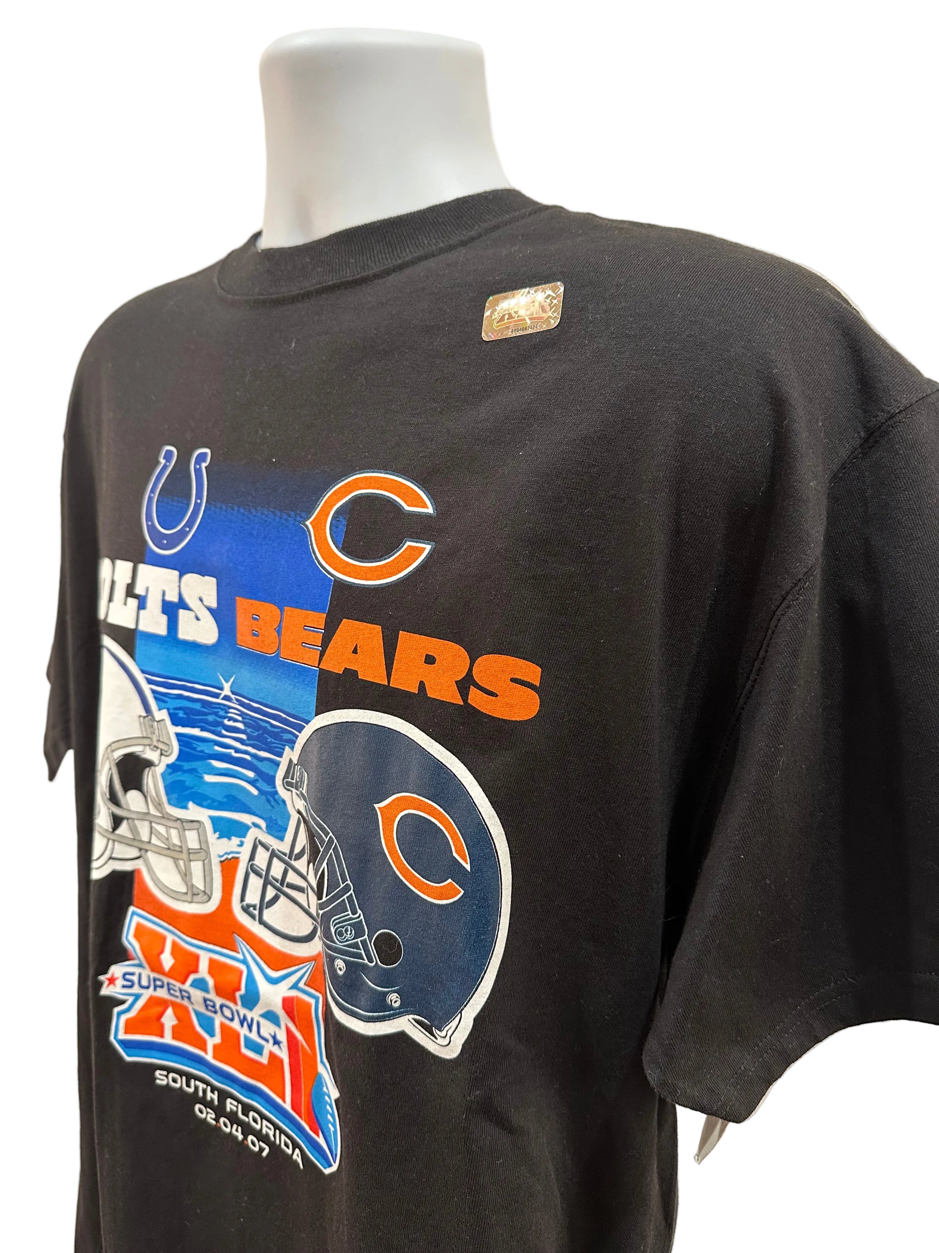 (Men's Large) 2007 Chicago Bears Super Bowl Short Sleeve