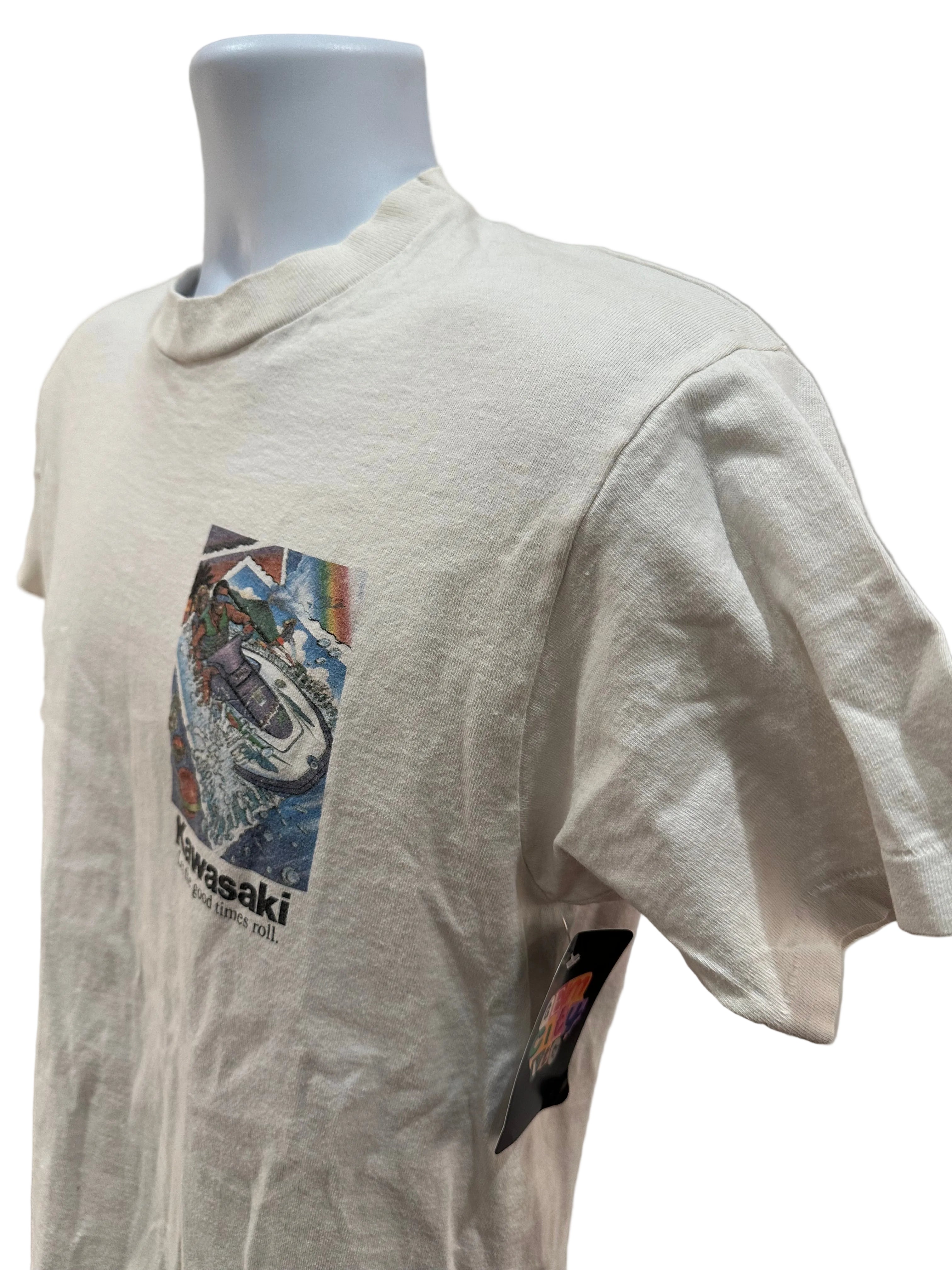 (Mens Medium) 90s Kawasaki Jet Ski Promo Short Sleeve
