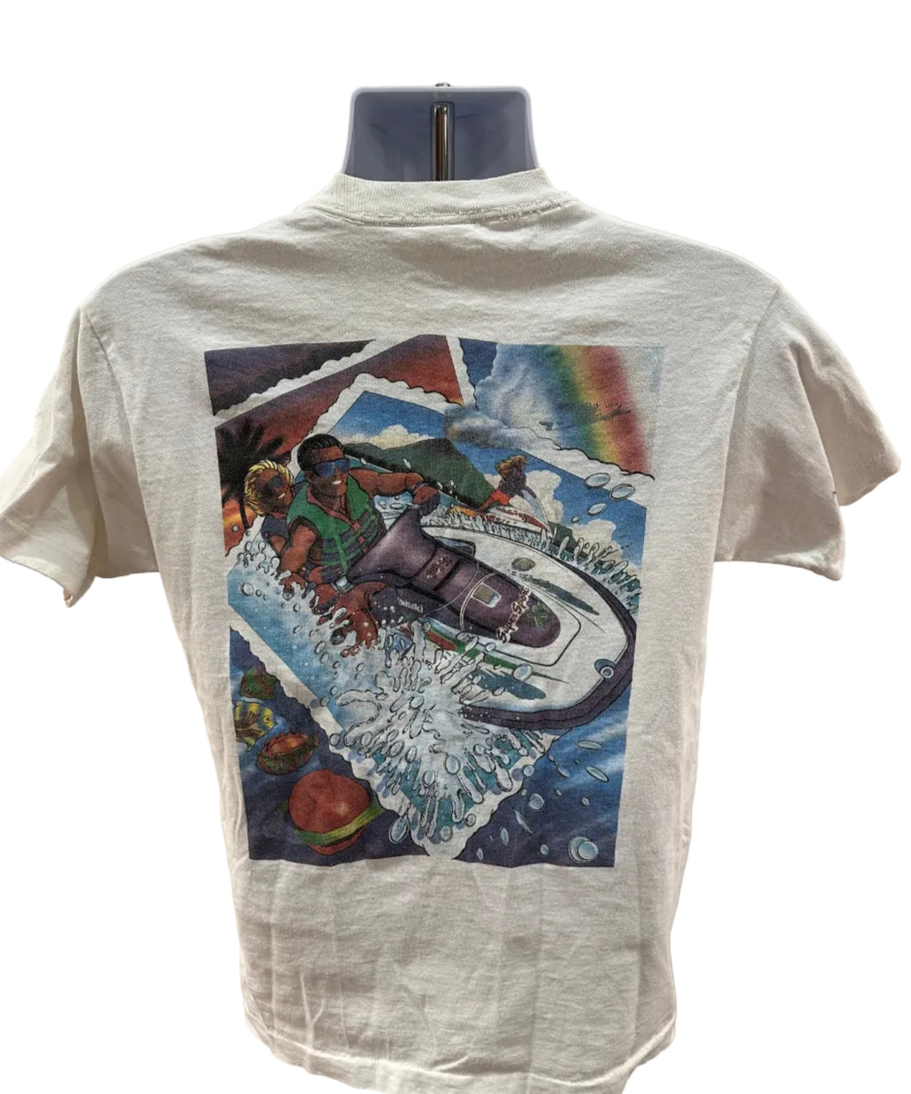 (Mens Medium) 90s Kawasaki Jet Ski Promo Short Sleeve