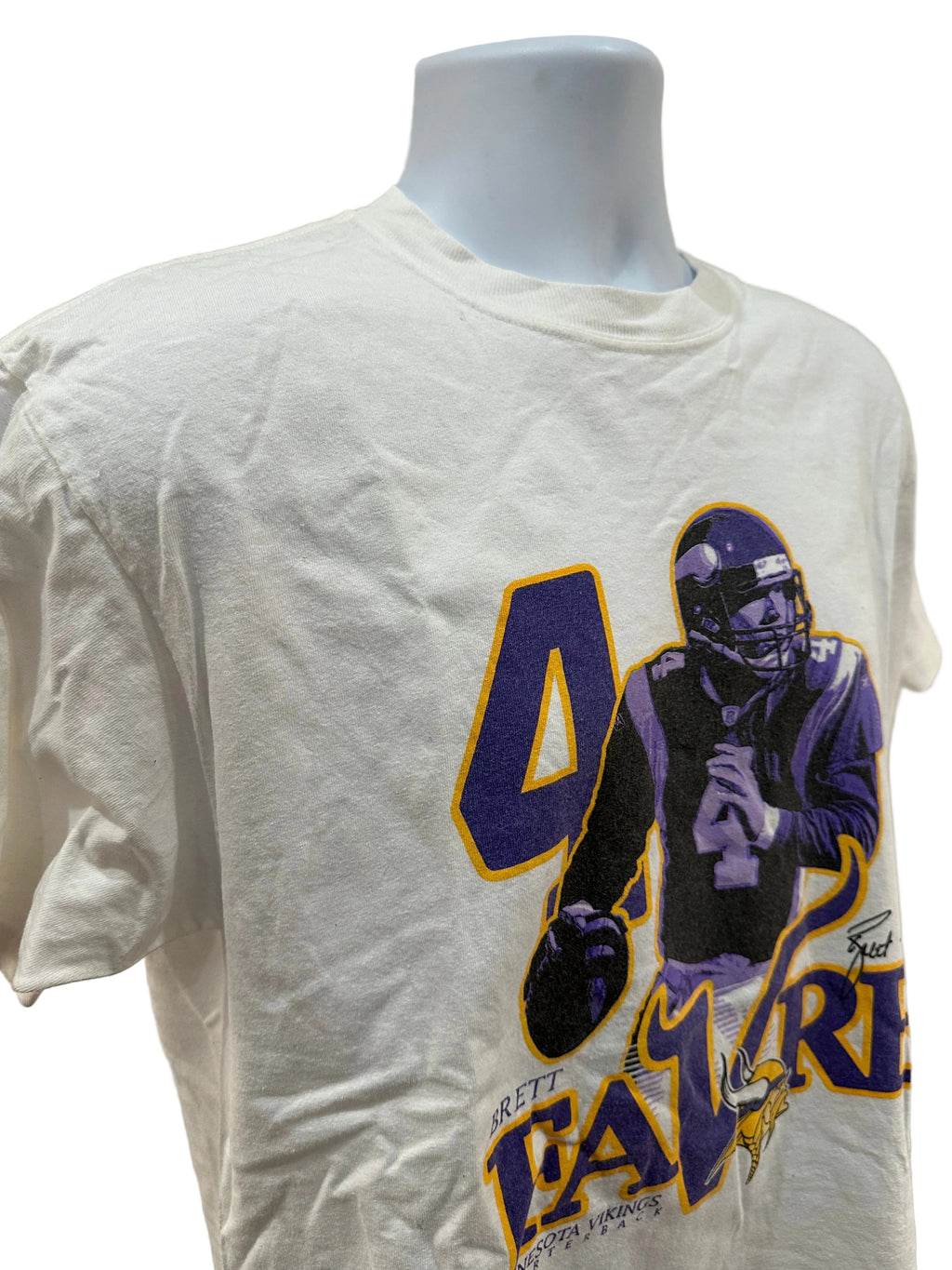 (Mens Medium) Y2K Reebok Brett Favre Minnesota Vikings Short Sleeve