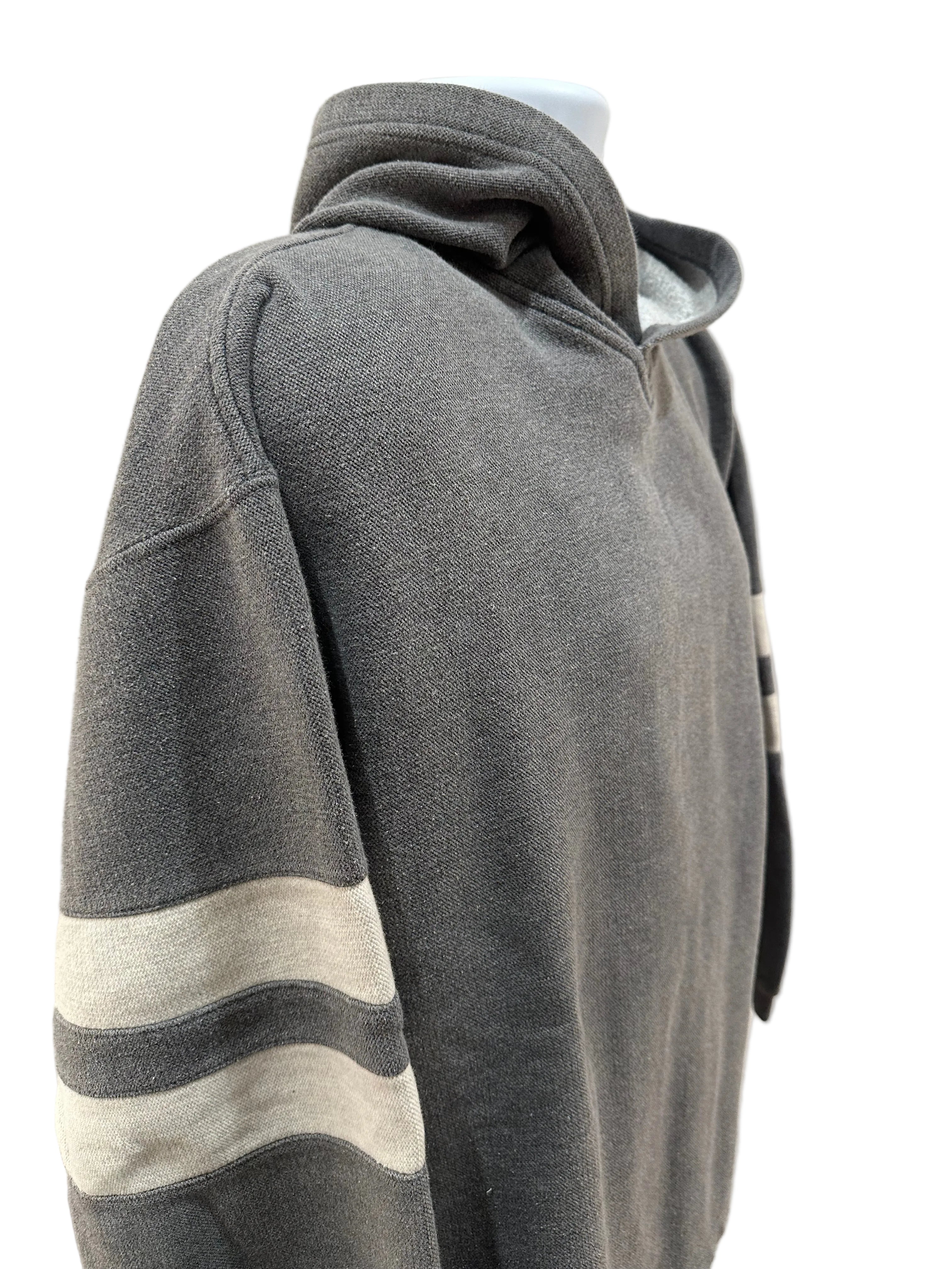 (Men's Medium) 90s Lee Jeans Striped Hoodie