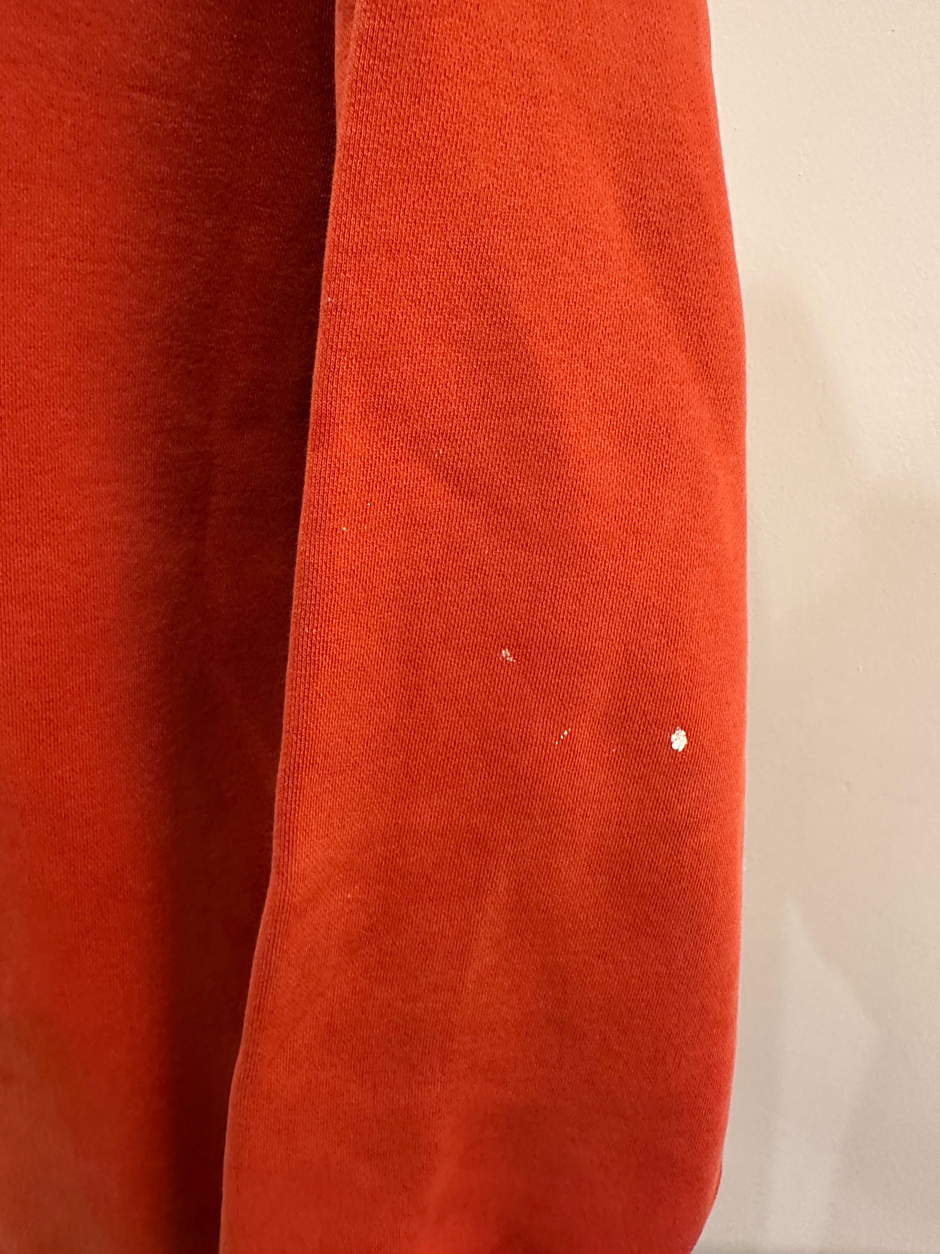 (Men's XL) 90s Orange Polo Crewneck