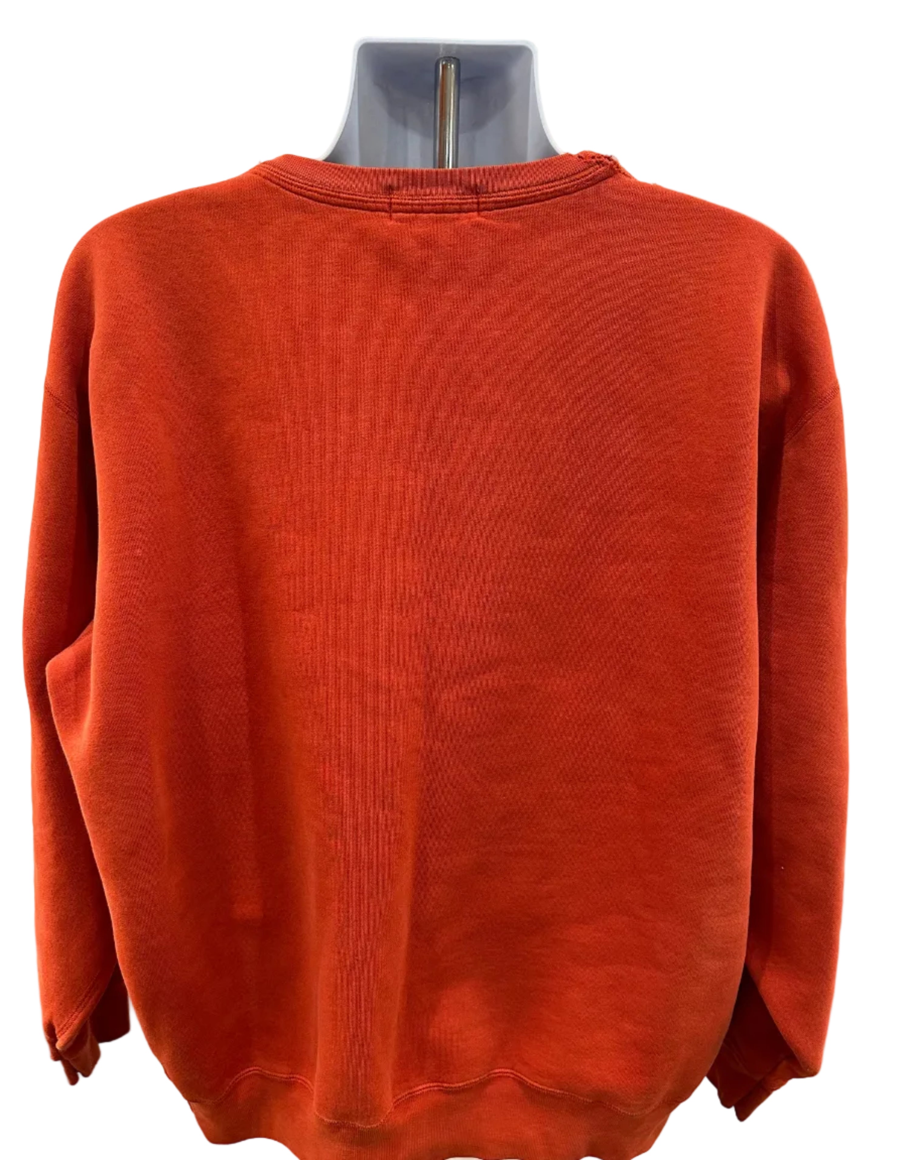 (Men's XL) 90s Orange Polo Crewneck