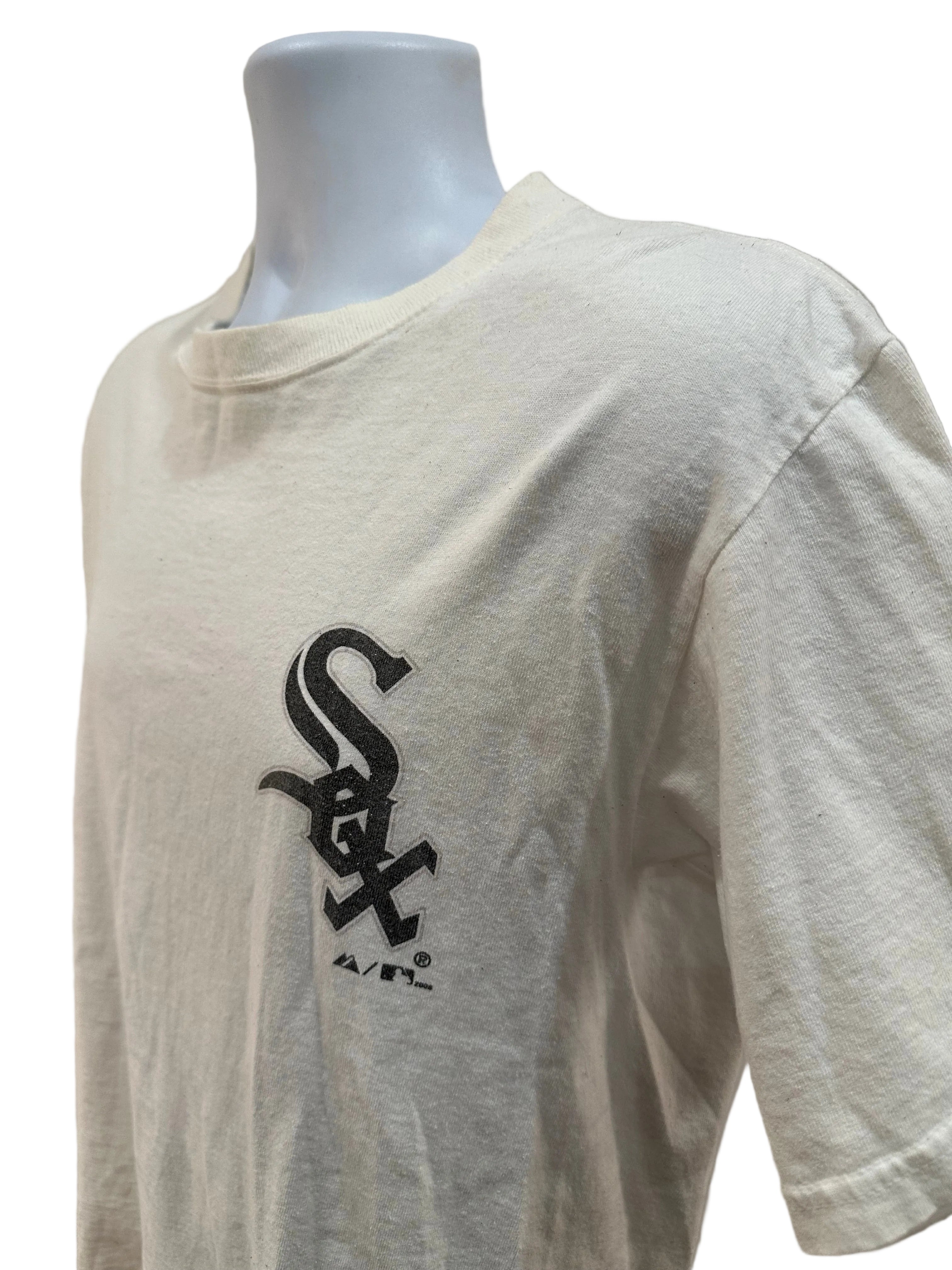 (Men's Medium) 2000s Nick Swisher White Sox Short Sleeve