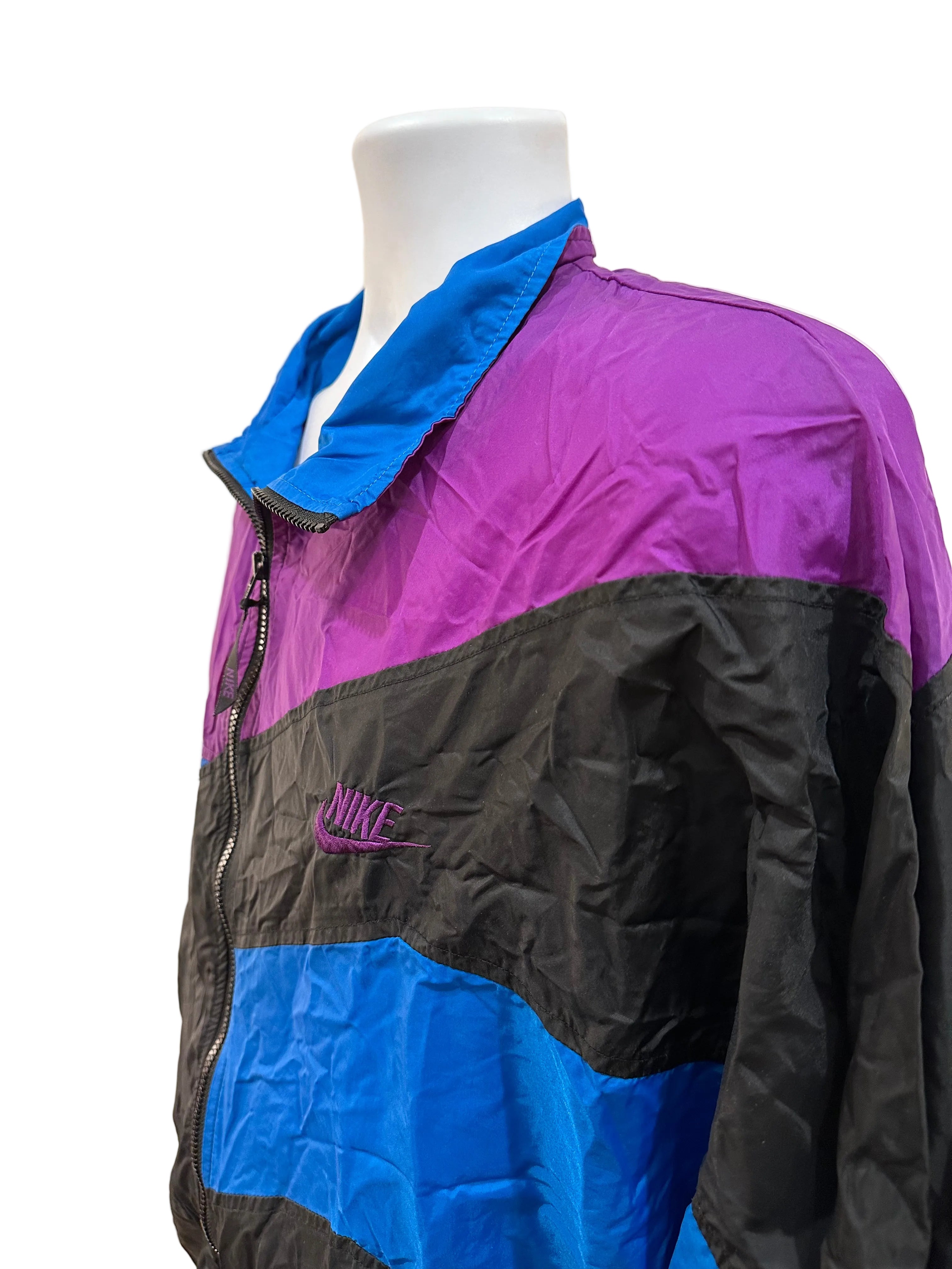 (Men's XL) 90s Nike Color Block Windbreaker