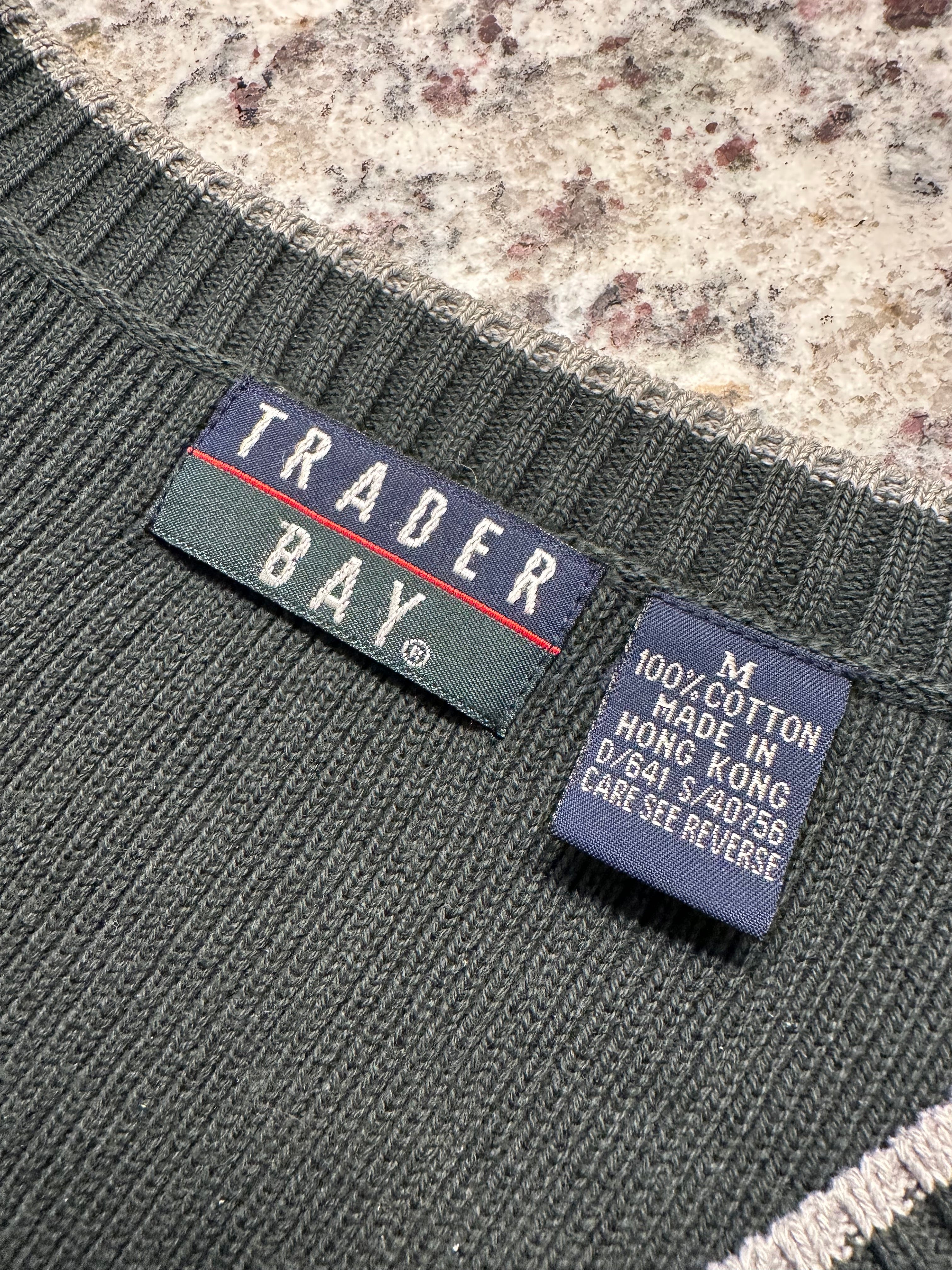 (Men's Medium) 90s Olive Trader Bay Sweater Vest