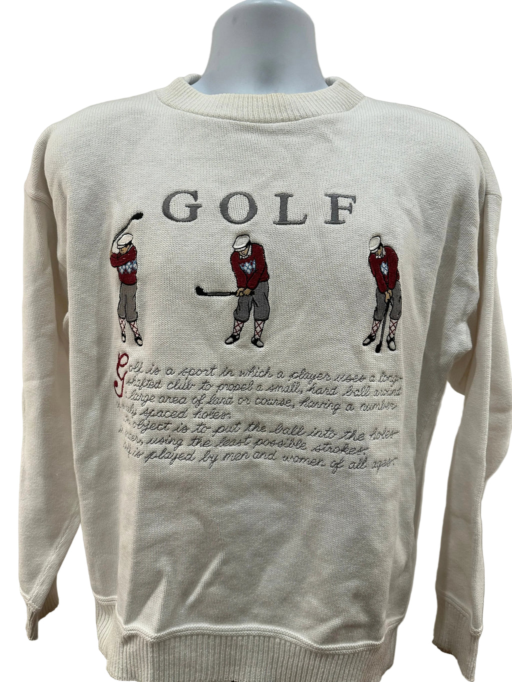 (Men's Large) 90s Golf Definition Sweater