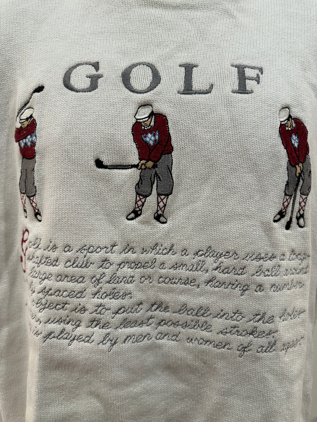 (Men's Large) 90s Golf Definition Sweater