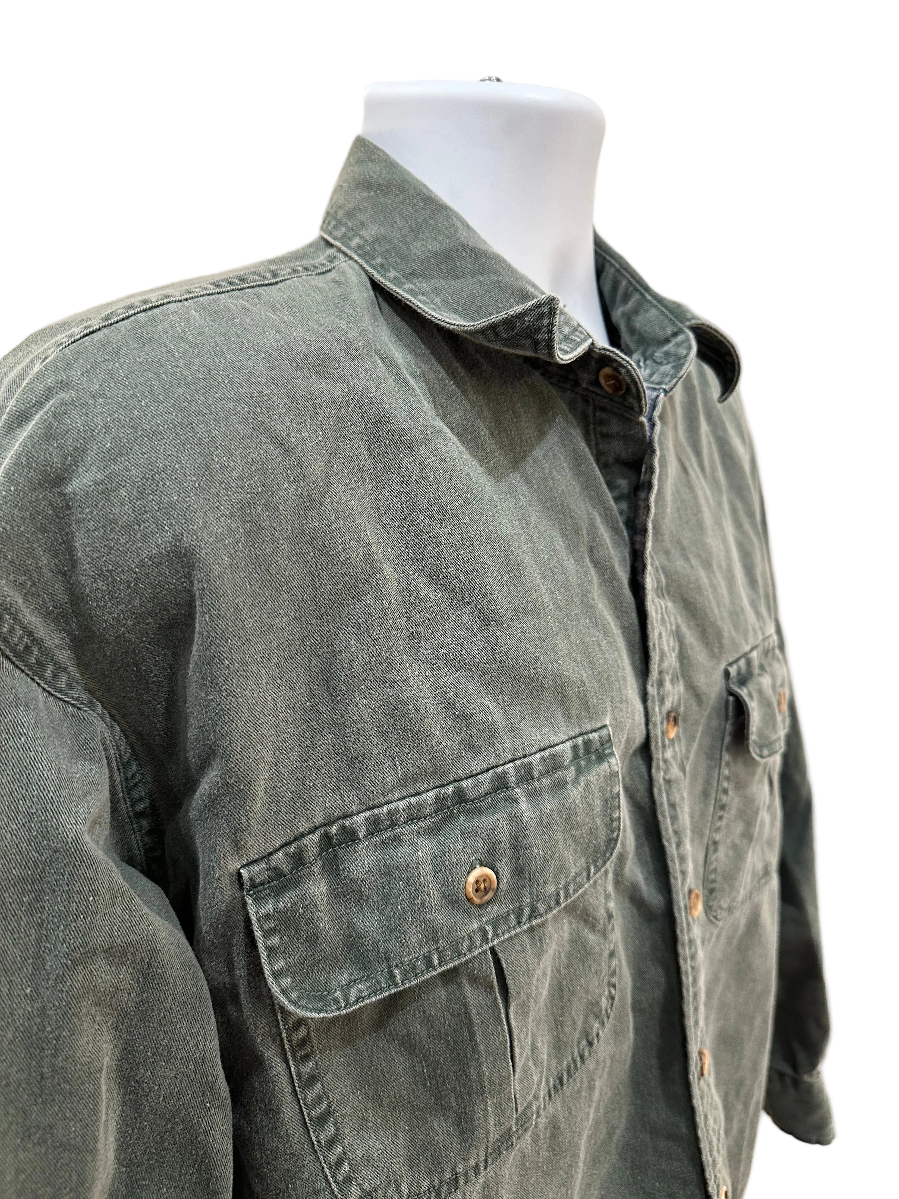 (Men's Large) 90s St. Johns Bay Flannel Lined Button Up