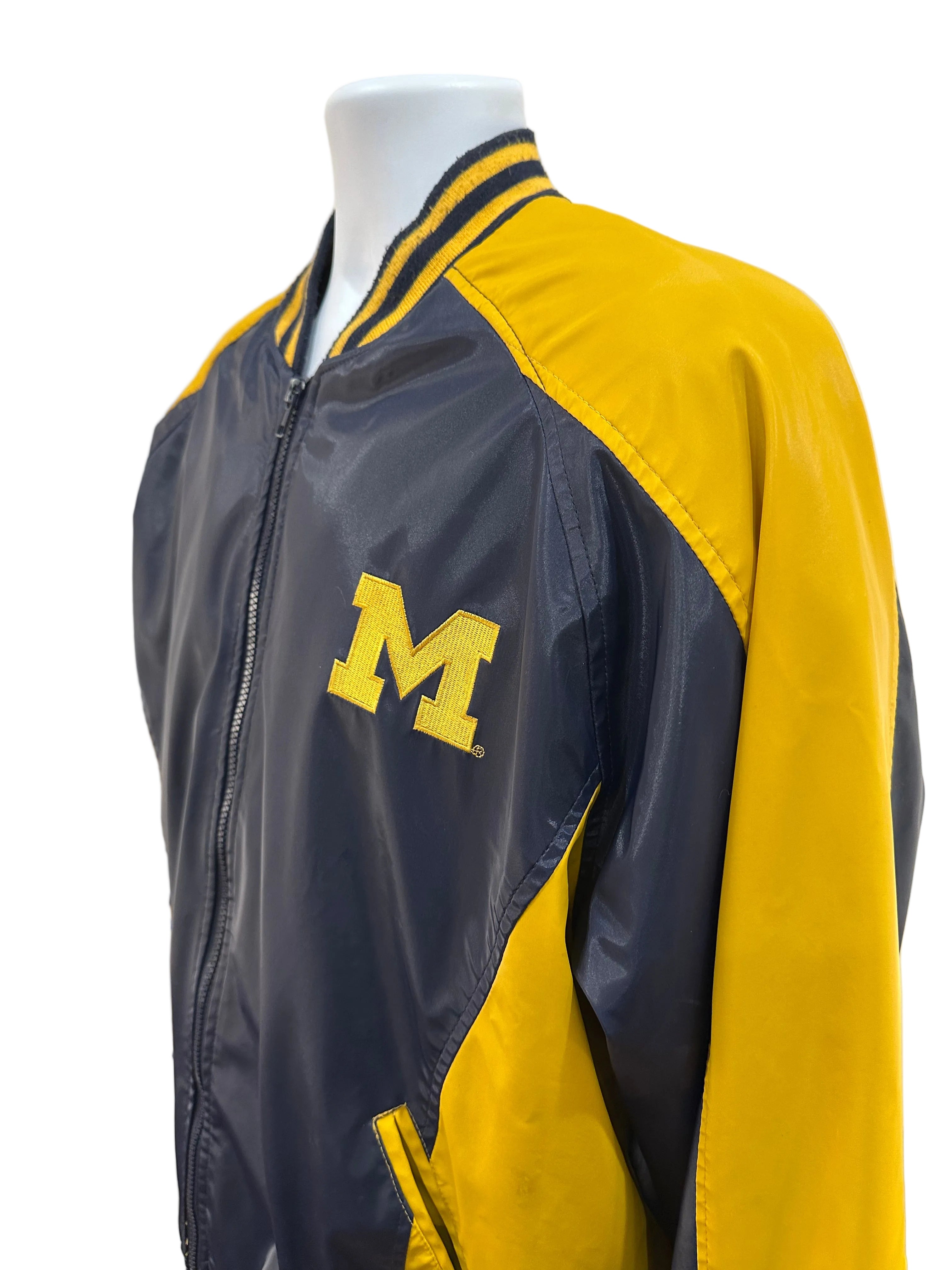 (Men's Large) 90s Michigan Wolverines Varsity Jacket