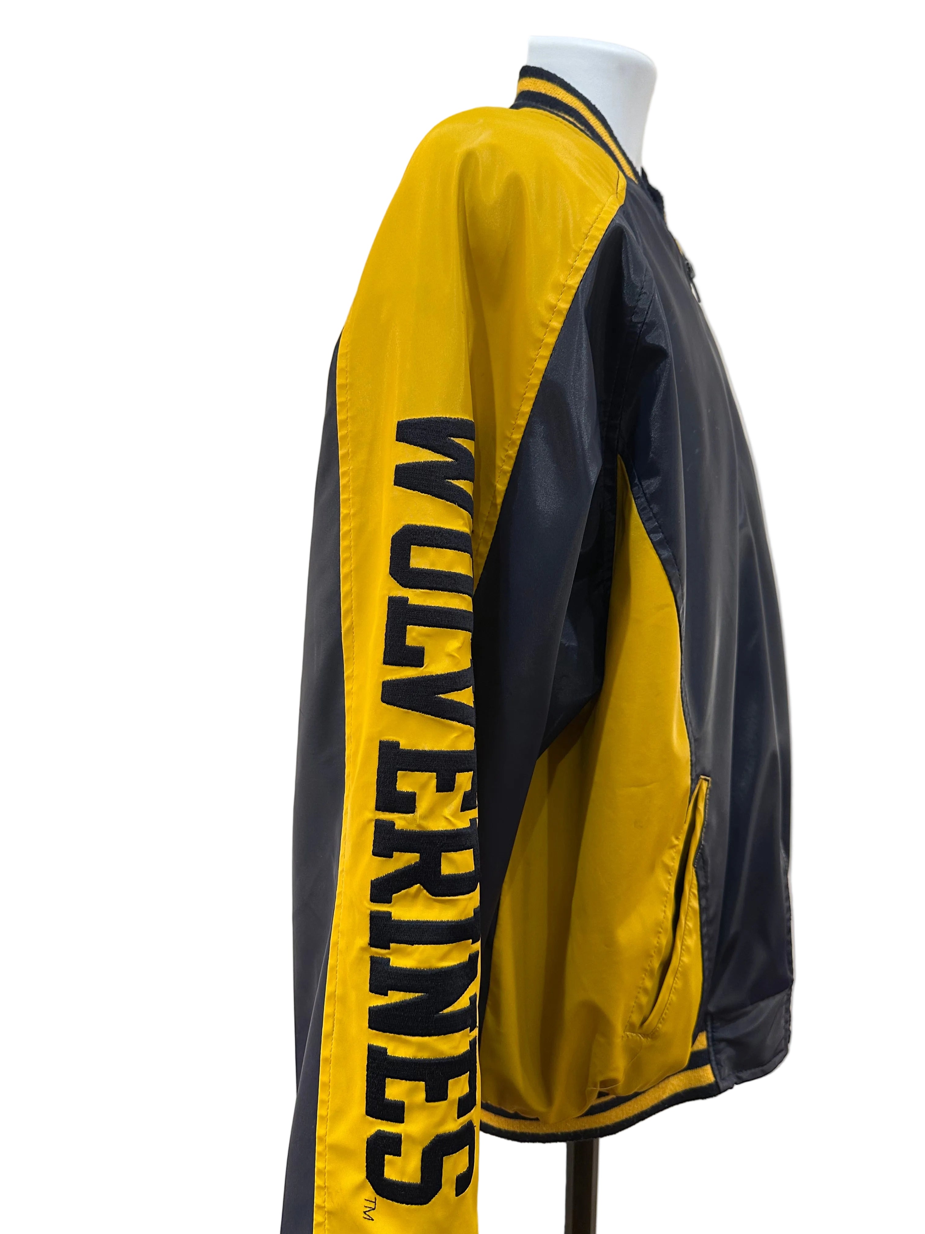 (Men's Large) 90s Michigan Wolverines Varsity Jacket