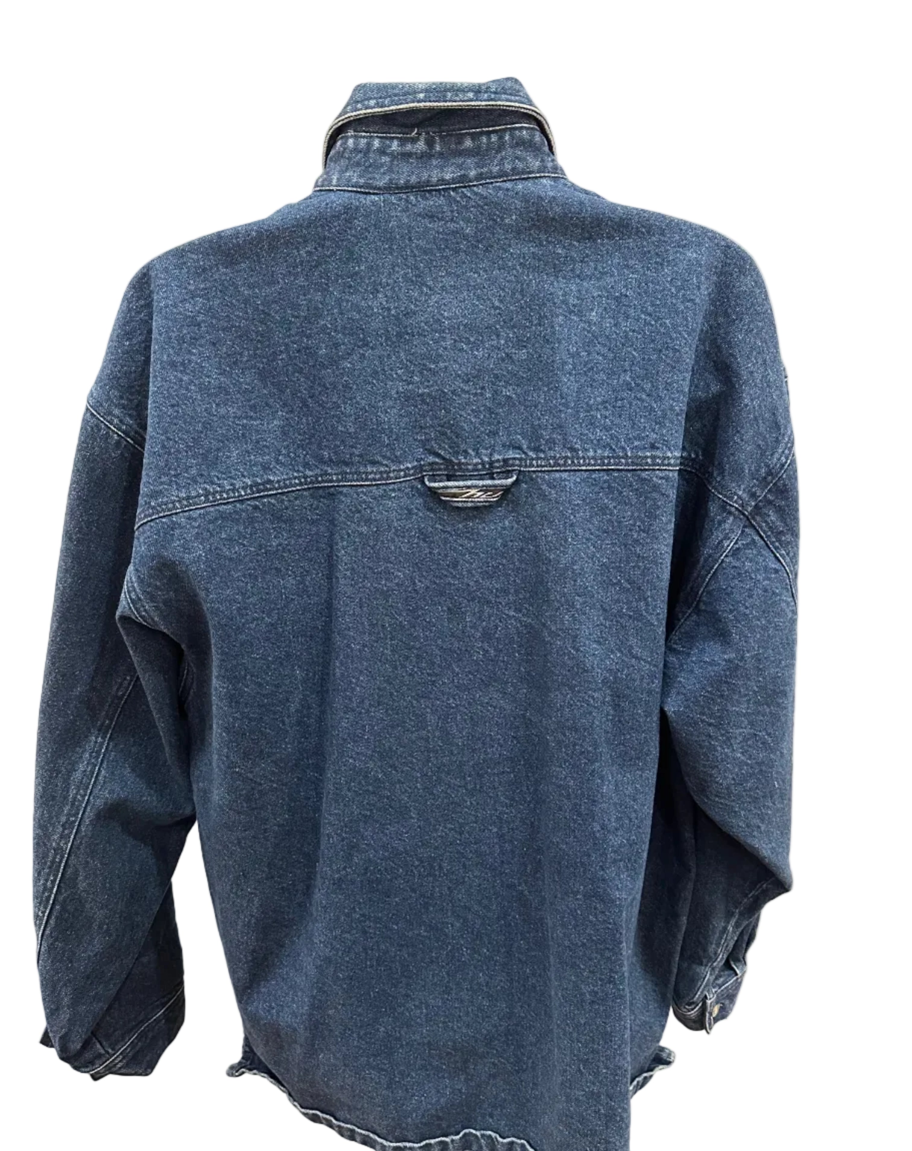 (Mens XL) Y2K Hedz Up Denim Jacket