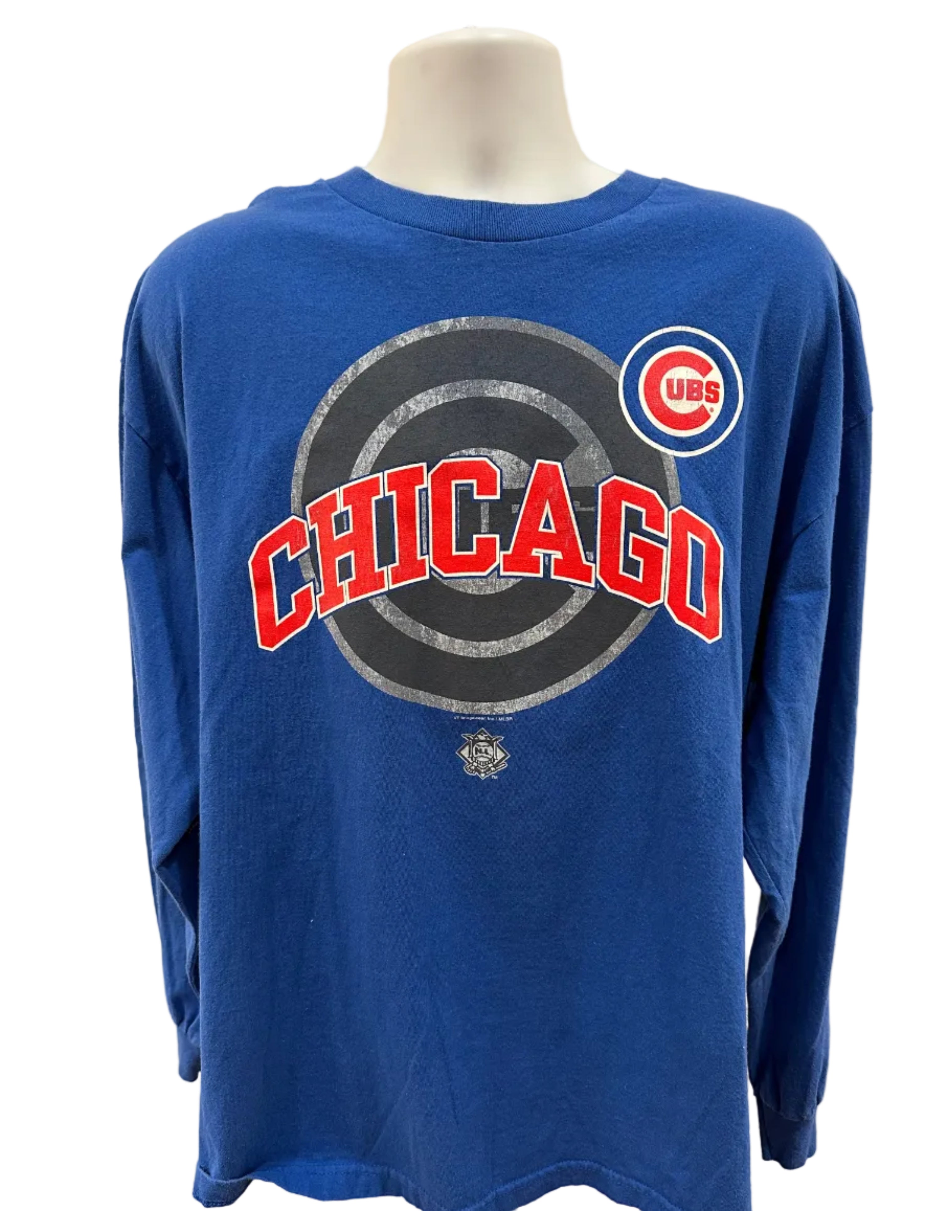 (Men's XL) 2000s Chicago Cubs Long Sleeve