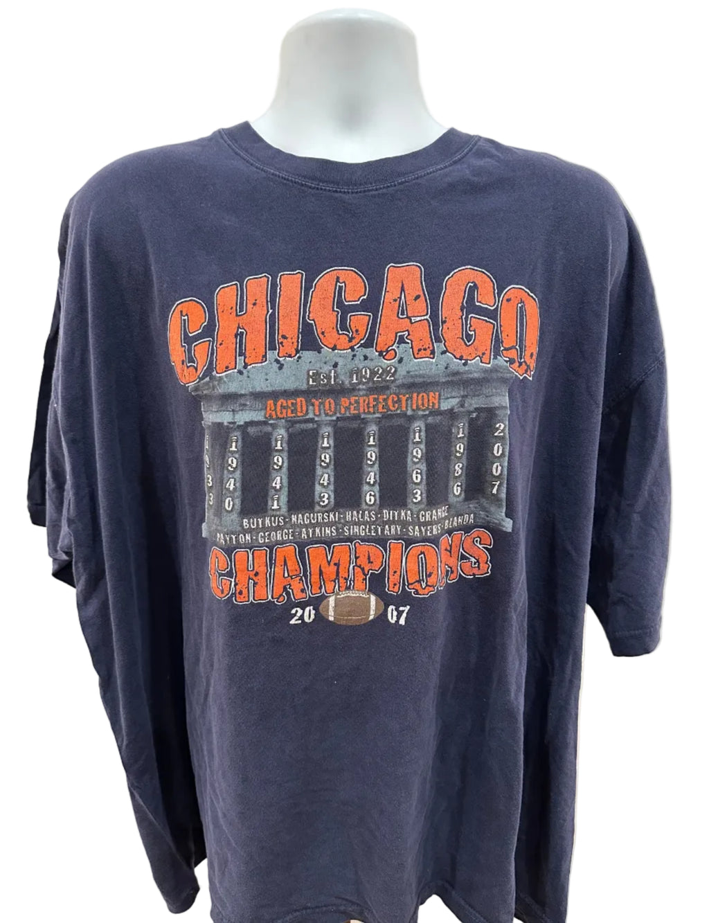 (Men's 2X) 2007 Chicago Bears Starter Short Sleeve