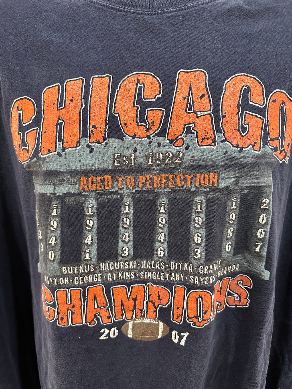 (Men's 2X) 2007 Chicago Bears Starter Short Sleeve