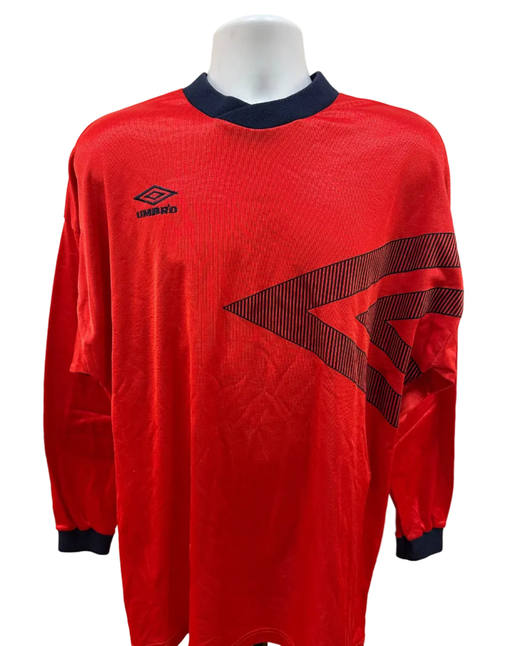 (Men's XL) 90s Umbro Long Sleeve Soccer Jersey