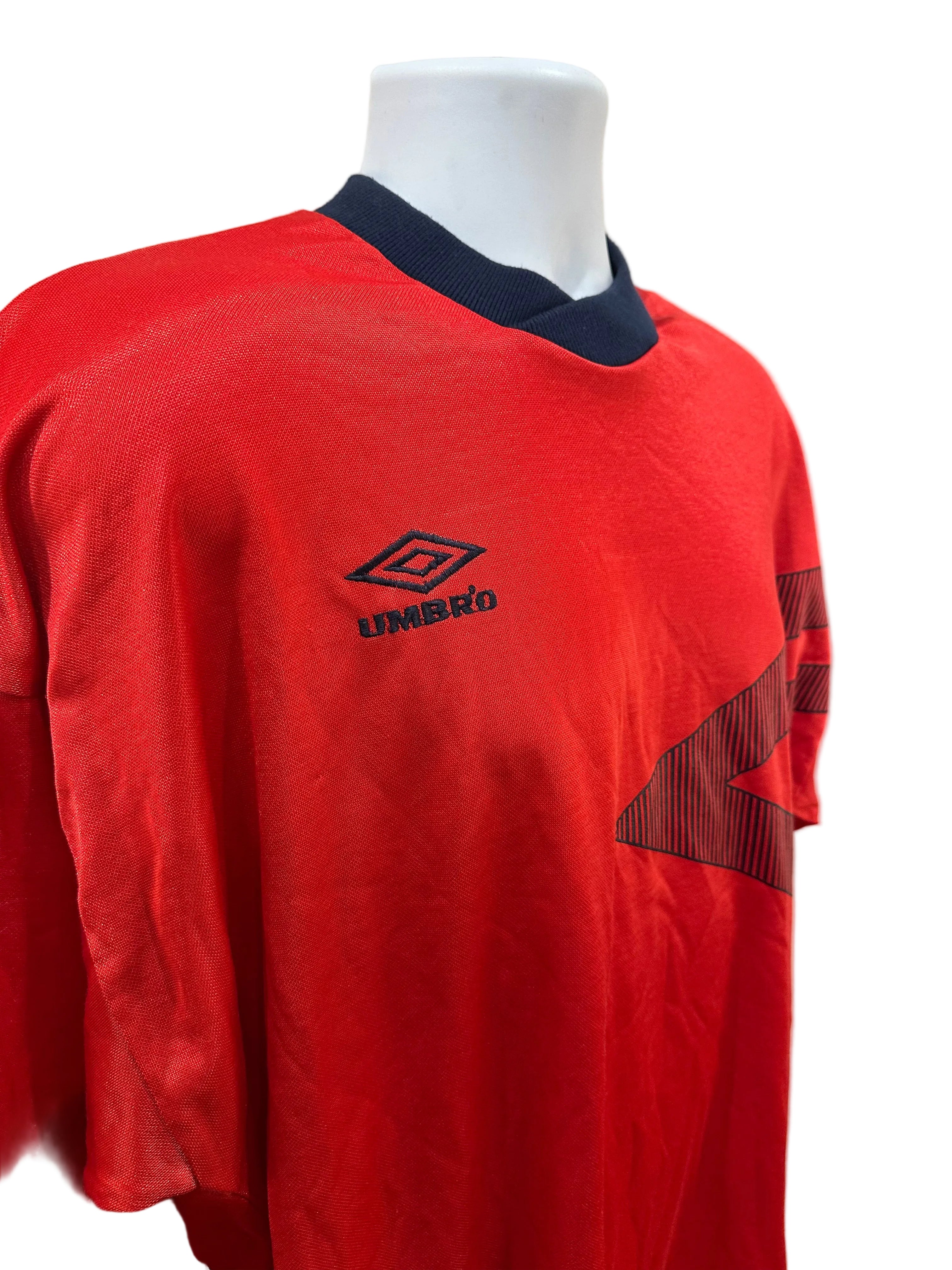 (Men's XL) 90s Umbro Long Sleeve Soccer Jersey