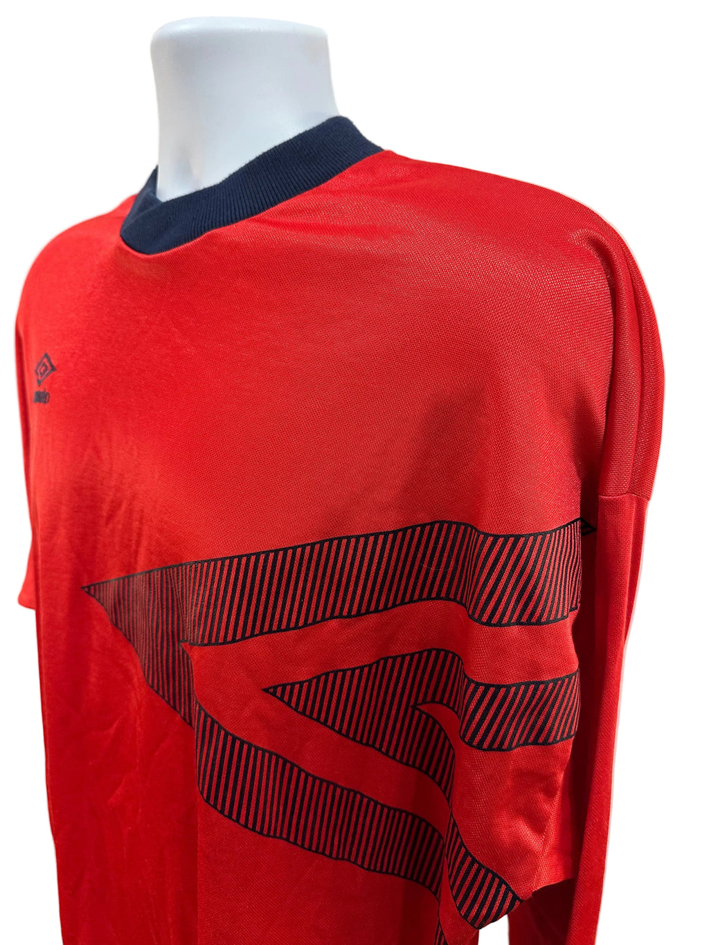 (Men's XL) 90s Umbro Long Sleeve Soccer Jersey