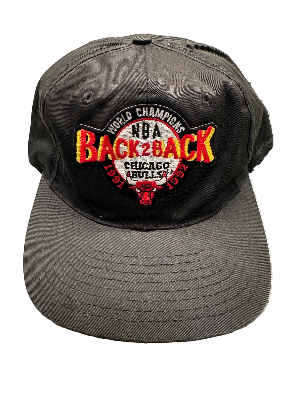 Vintage Twins Enterprise Chicago Bulls "Back To Back" Champs Snapback