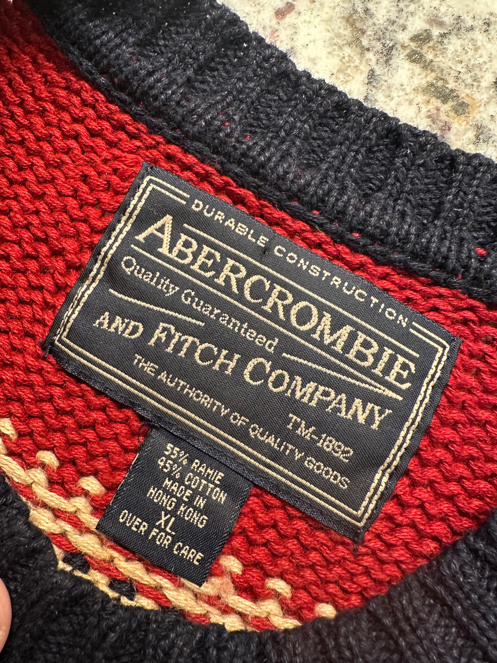 (Men's XL) 90s Abercrombie & Fitch Heavyweight Sweater