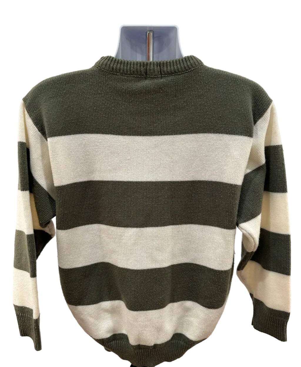 (Women's Large) 90s Calvin Klein Striped Sweater