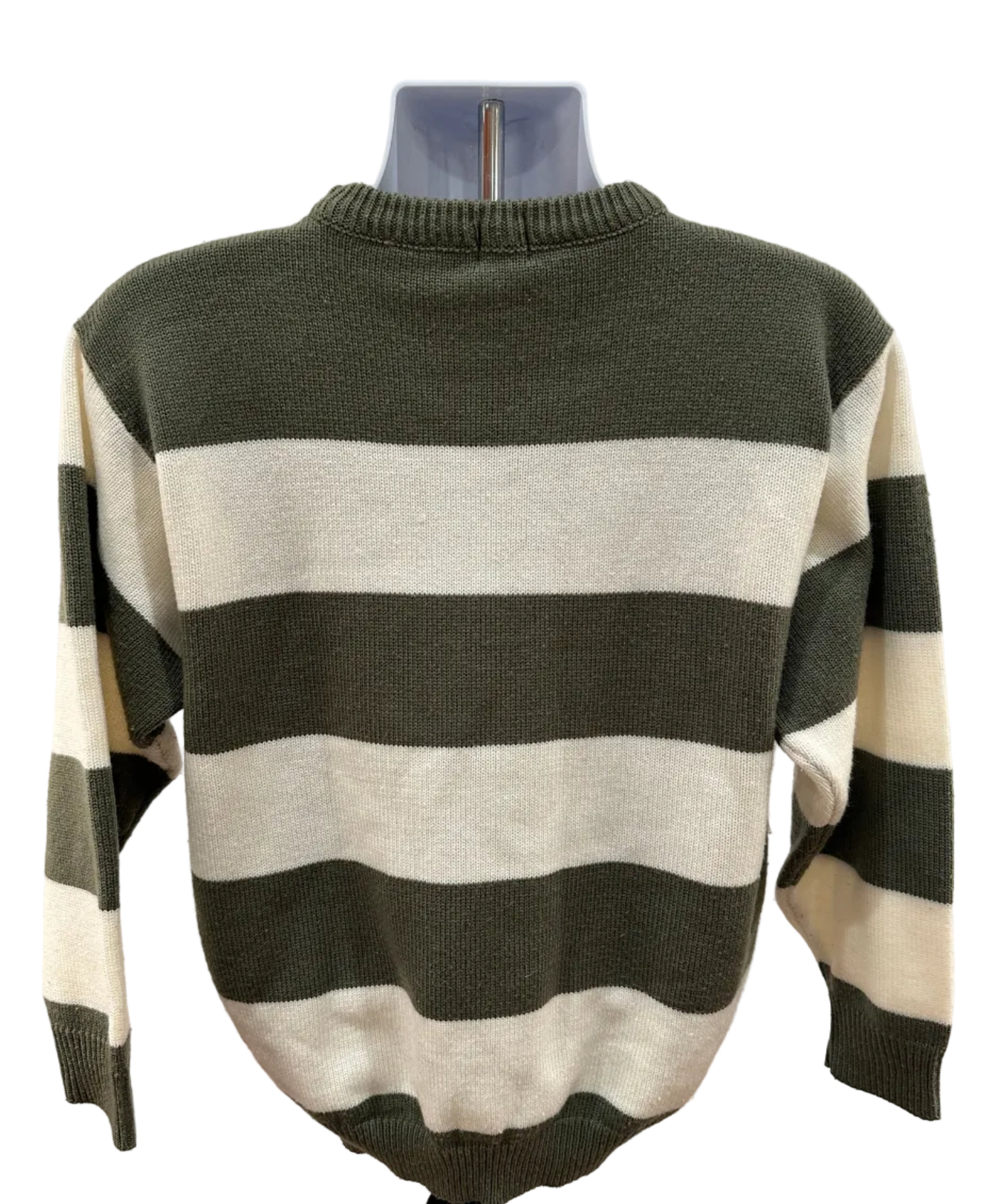 (Women's Large) 90s Calvin Klein Striped Sweater