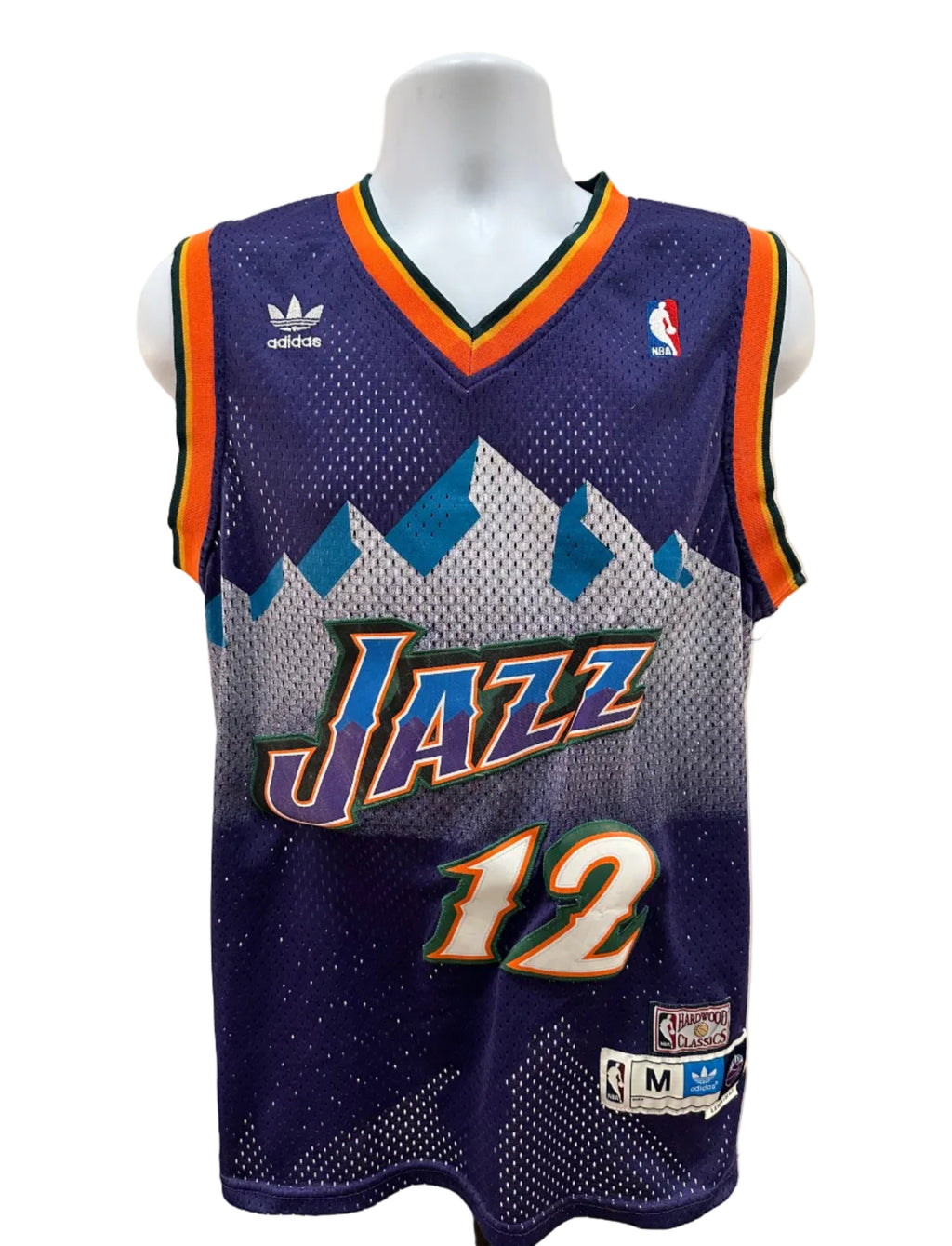 (Men's Medium) John Stockton Utah Jazz Throwback Jersey