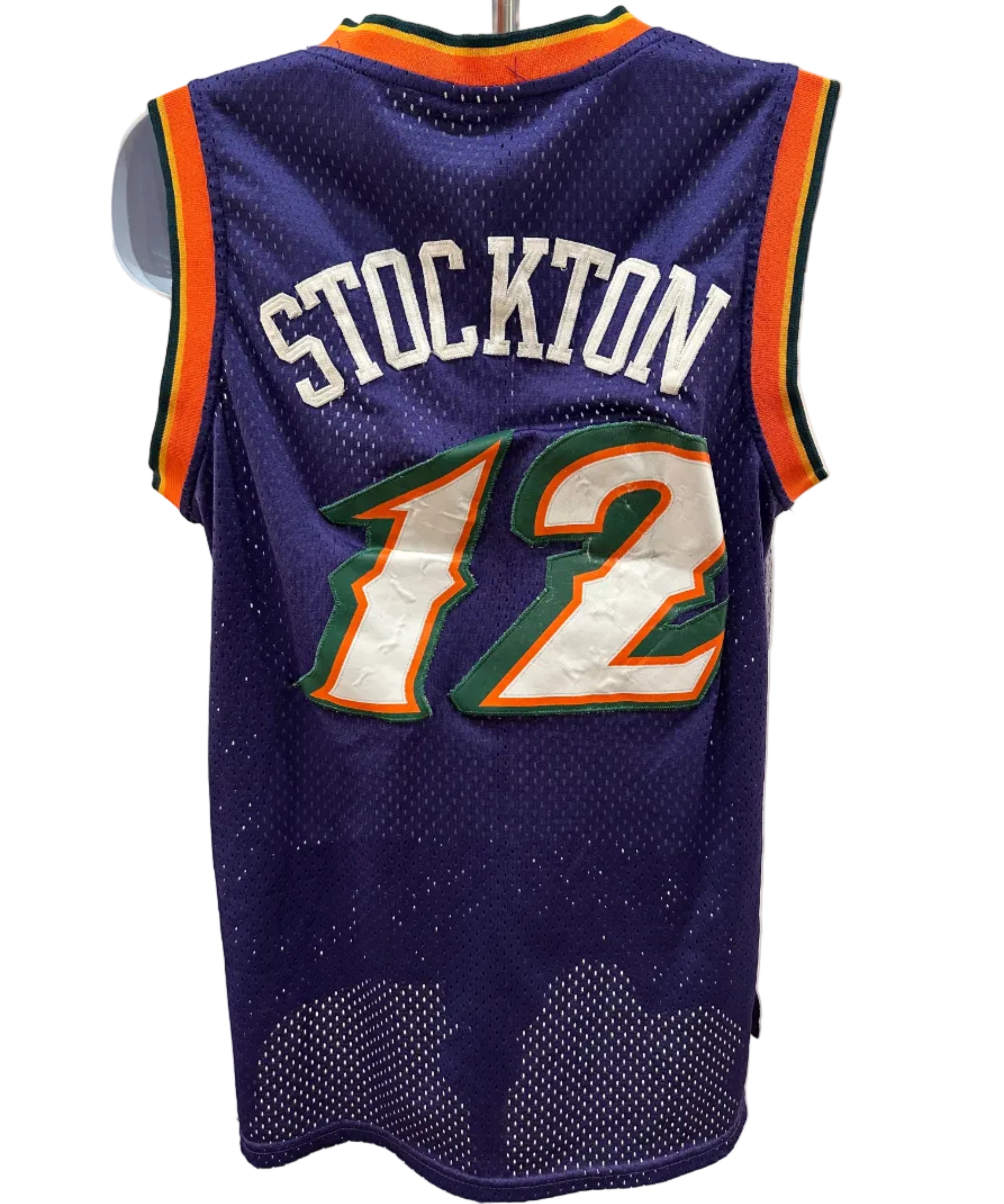 (Men's Medium) John Stockton Utah Jazz Throwback Jersey