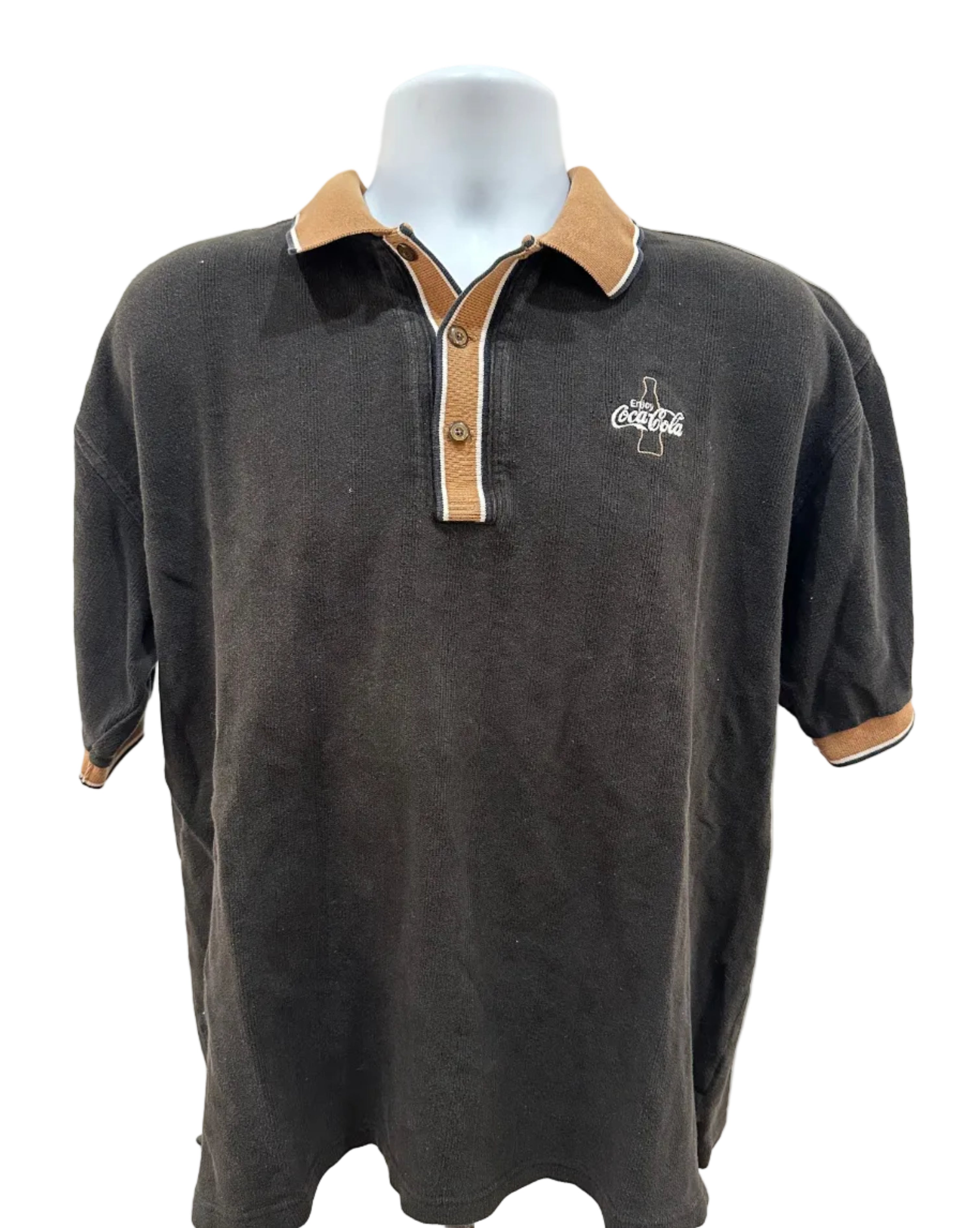 (Men's Large) 2000s Enjoy A Coke Polo