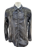 (Men's Large) Y2K Grunge Roar Button Up