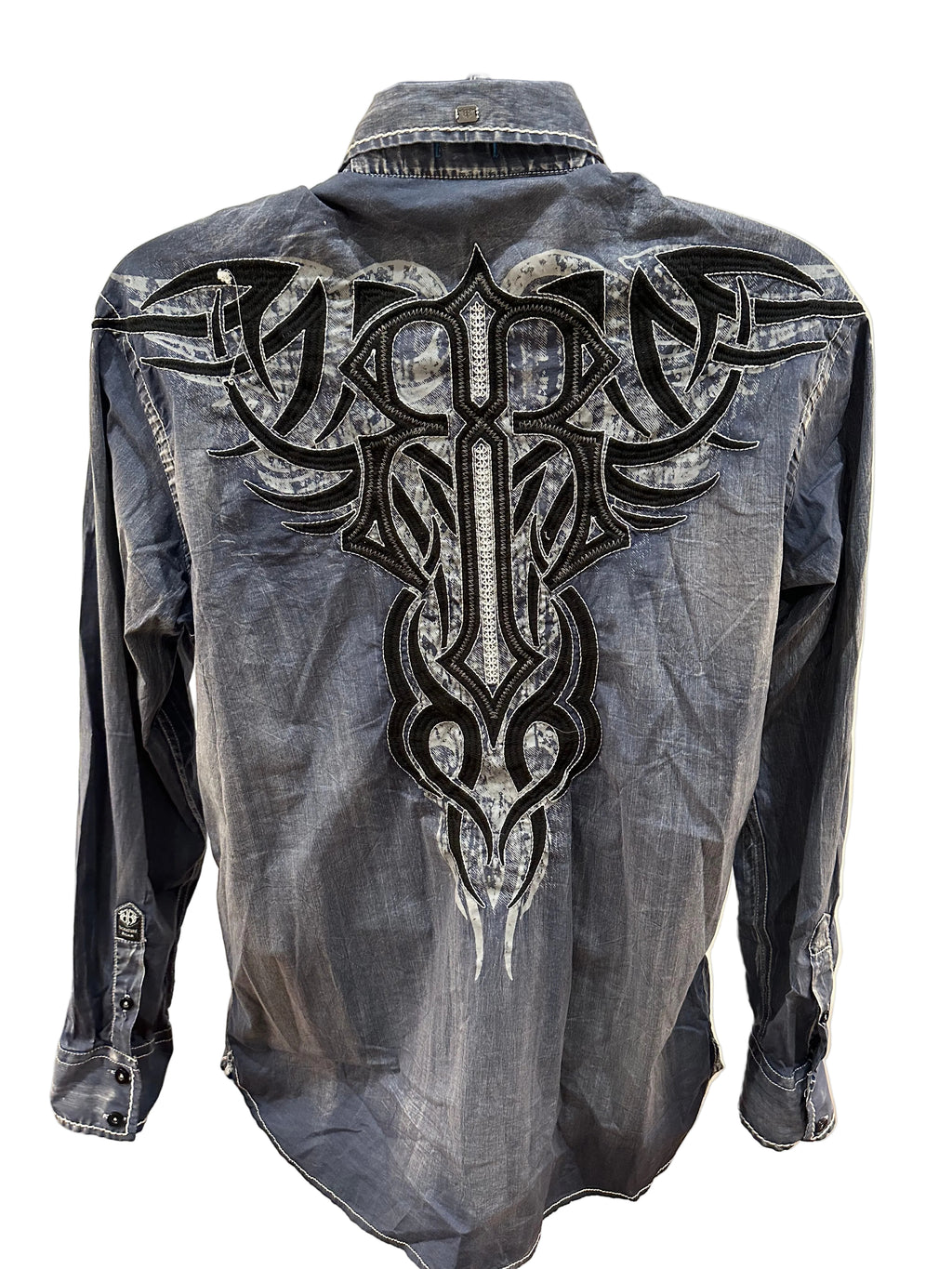 (Men's Large) Y2K Grunge Roar Button Up