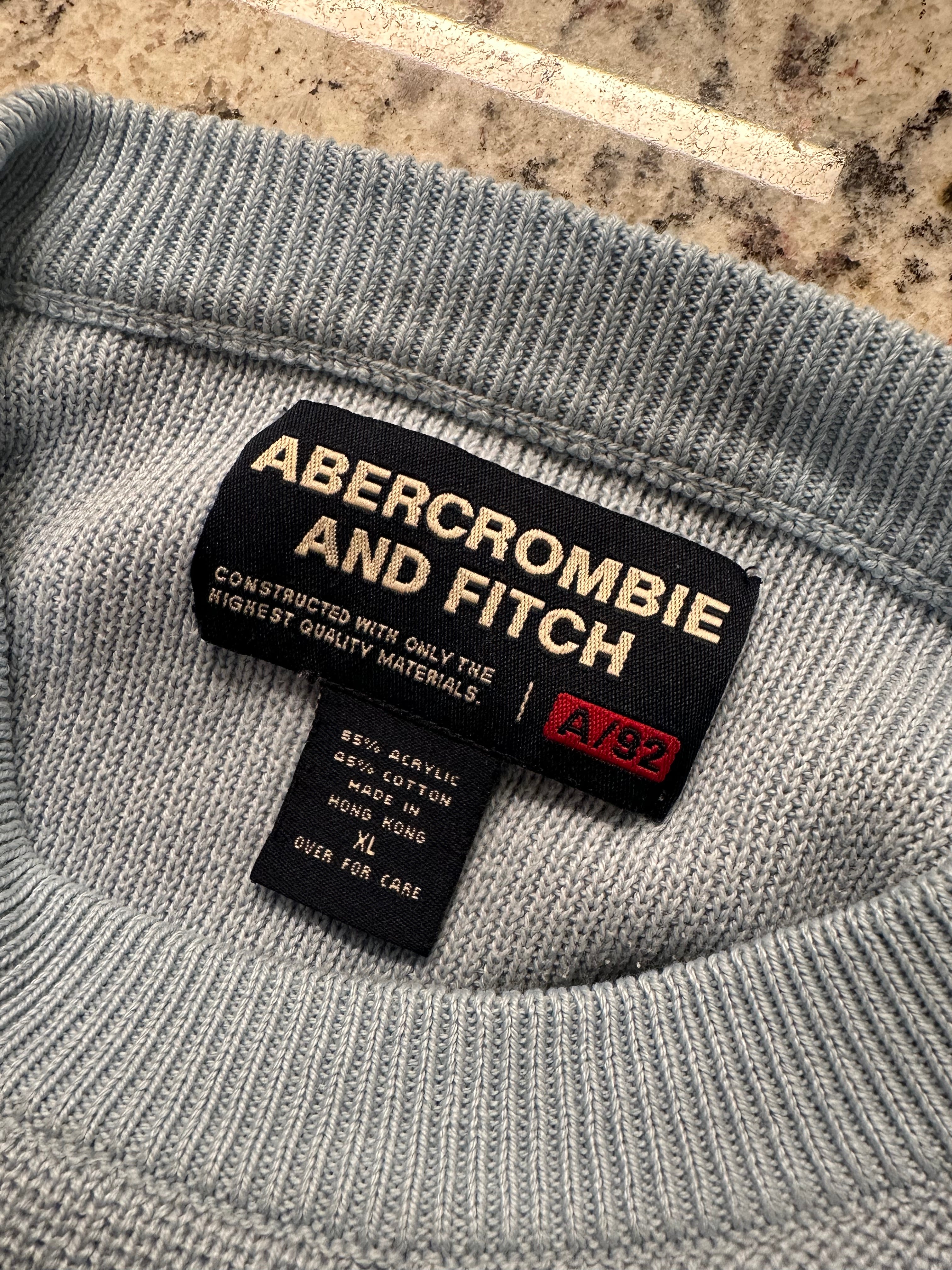 (Men's XL) 90s Abercrombie and Fitch "Boy Throb" Sweater